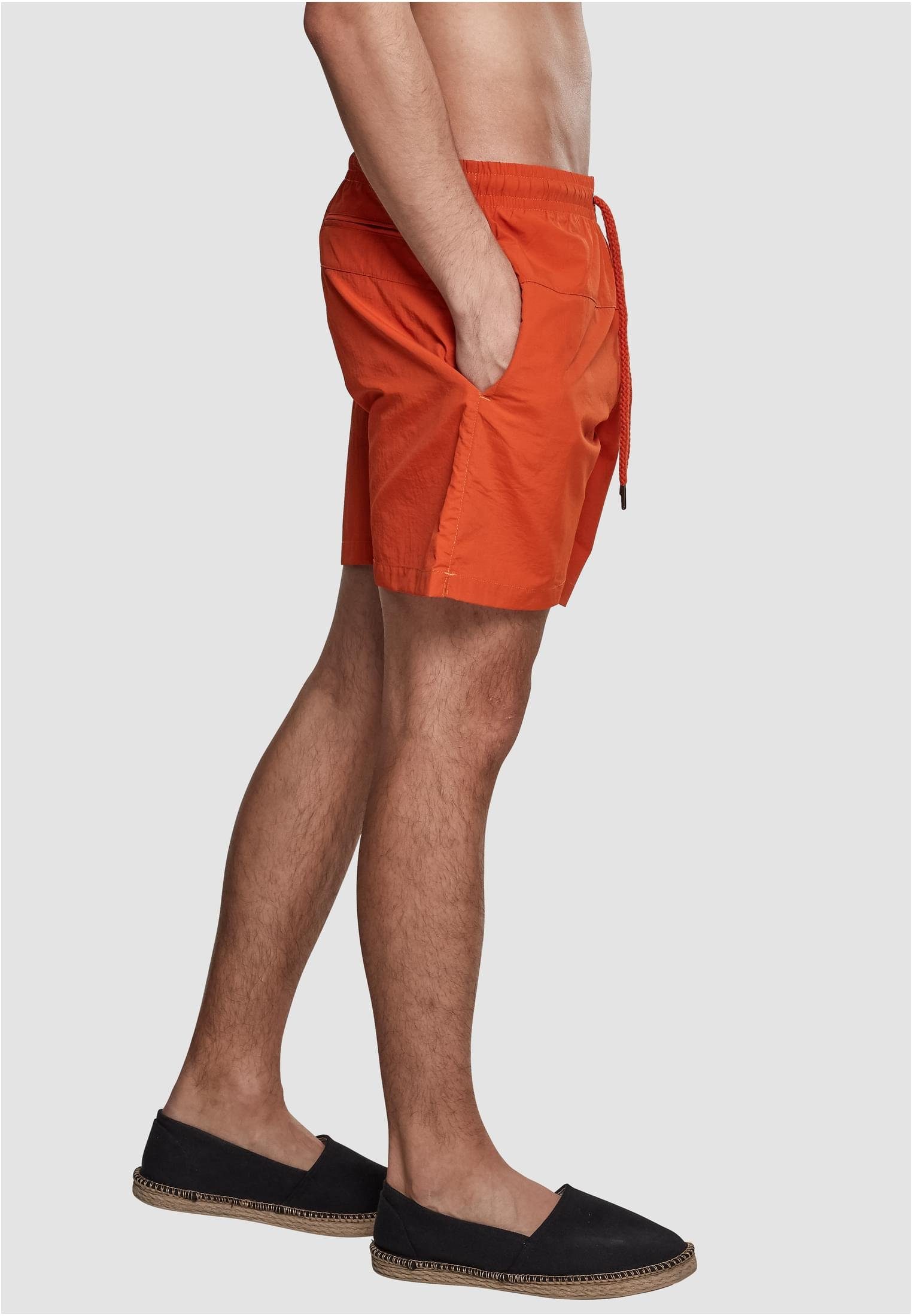 URBAN CLASSICS Badeshorts orange Swim rust Herren Shorts