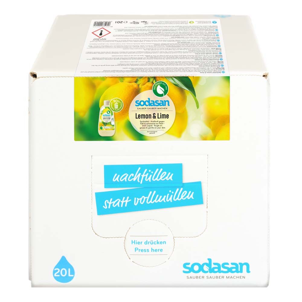 Sodasan Handspülmittel Lemon – 500 Ml, Bio-zertifiziert, Mit ätherischem Zitronenöl