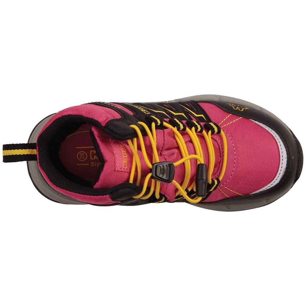 Kappa Sneaker - Passform in kinderfußgerechter pink-yellow