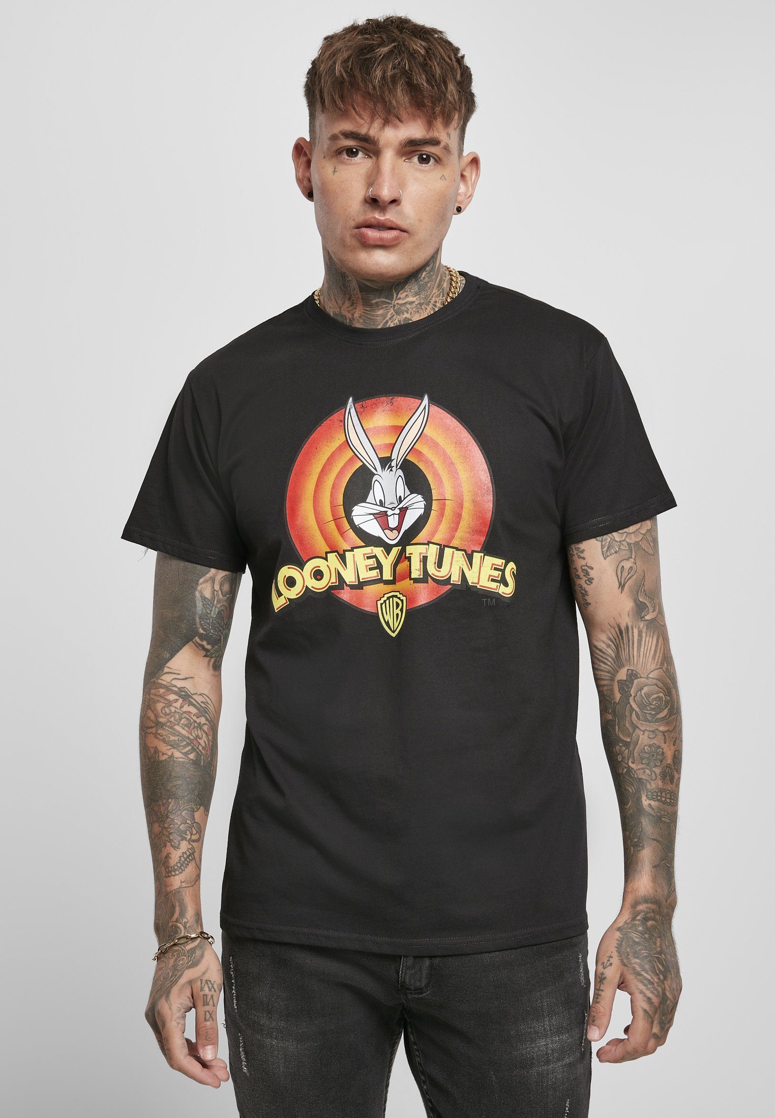 Merchcode T-Shirt Herren Looney Tunes Bugs Bunny Logo Tee (1-tlg)