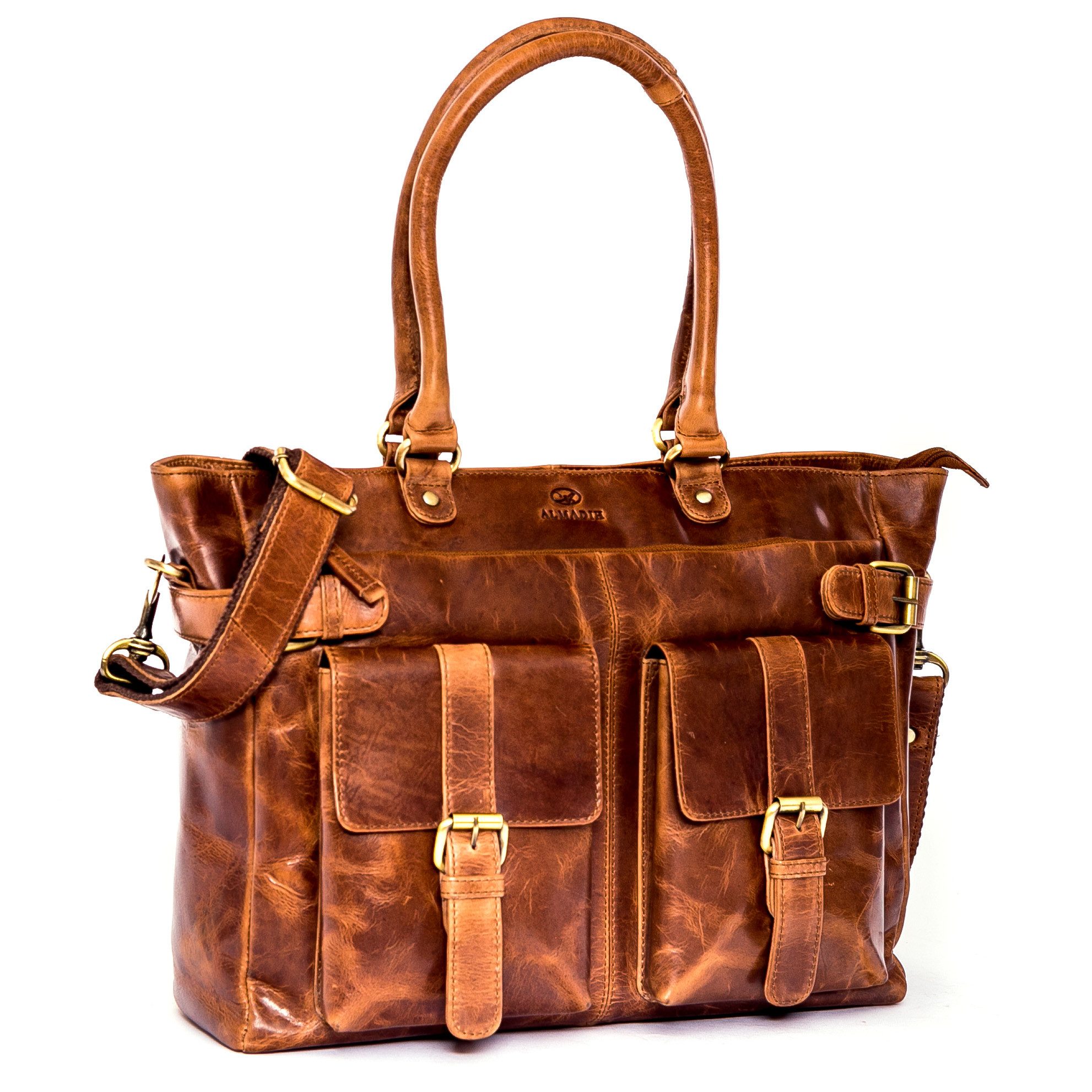 Umhängetasche Leder Damen EVA Damentasche – Handtasche - Schultertasche