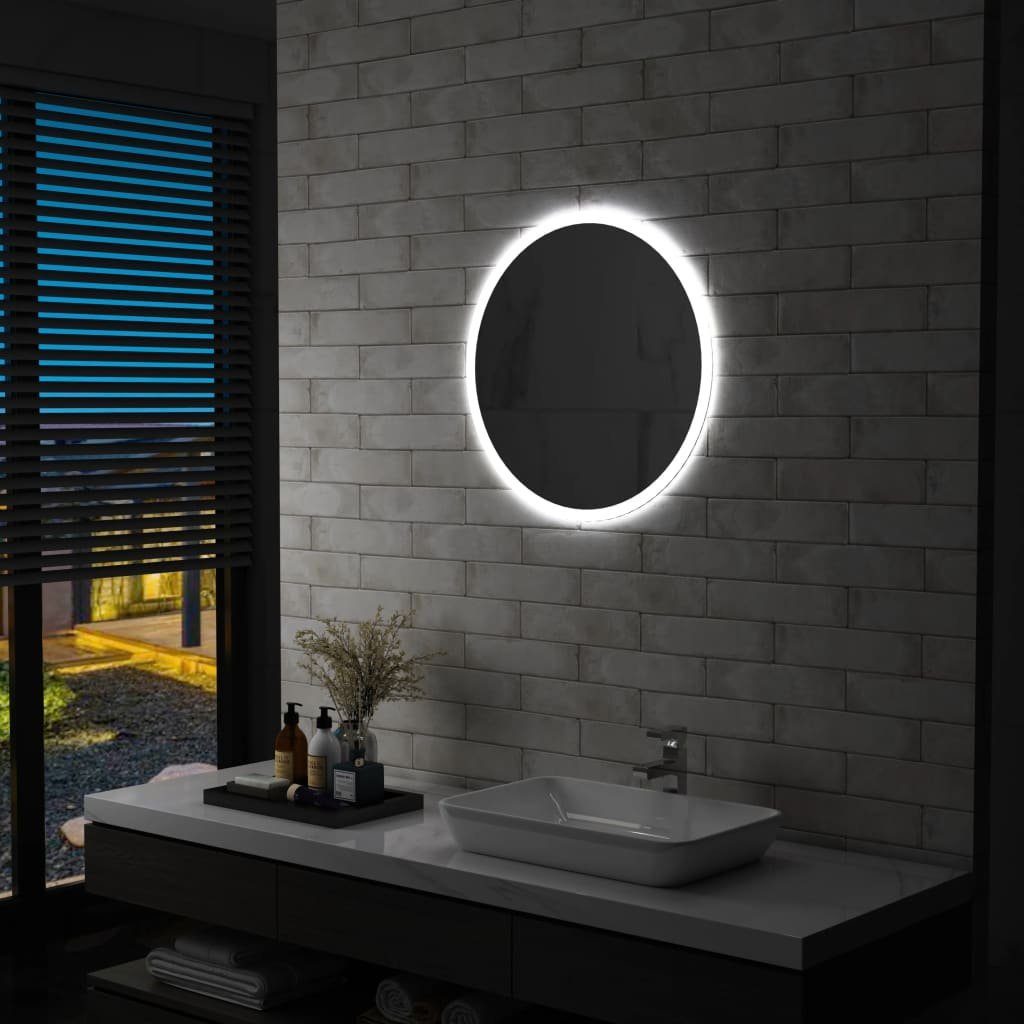 vidaXL Spiegel »Badezimmerspiegel mit LED 60 cm« (1-St)