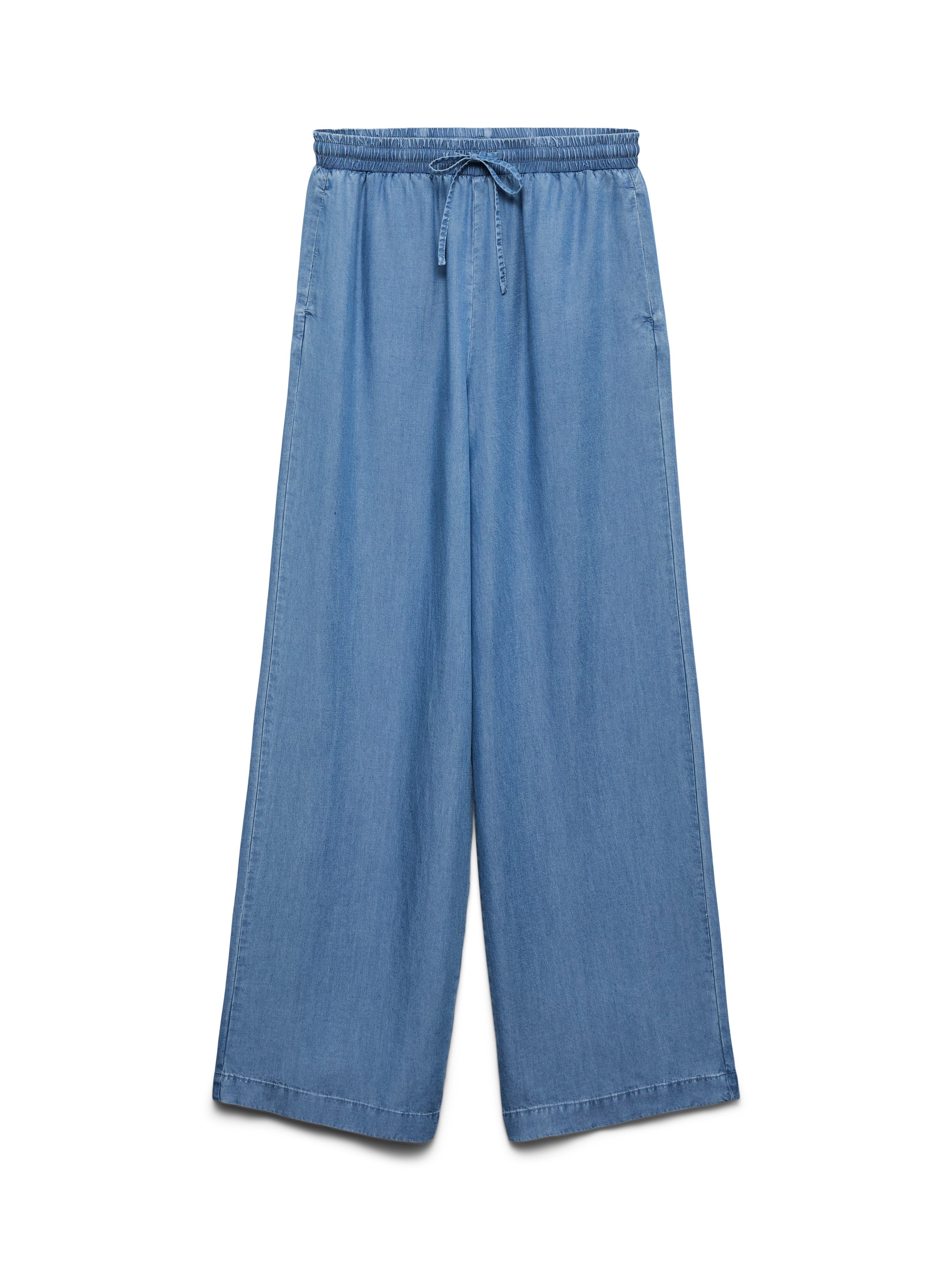 Vero Moda Schlupfhose VMBREE HW LONG LOOSE TENCEL PANTS GA Viskose, loose fit – Bild 5 von 5