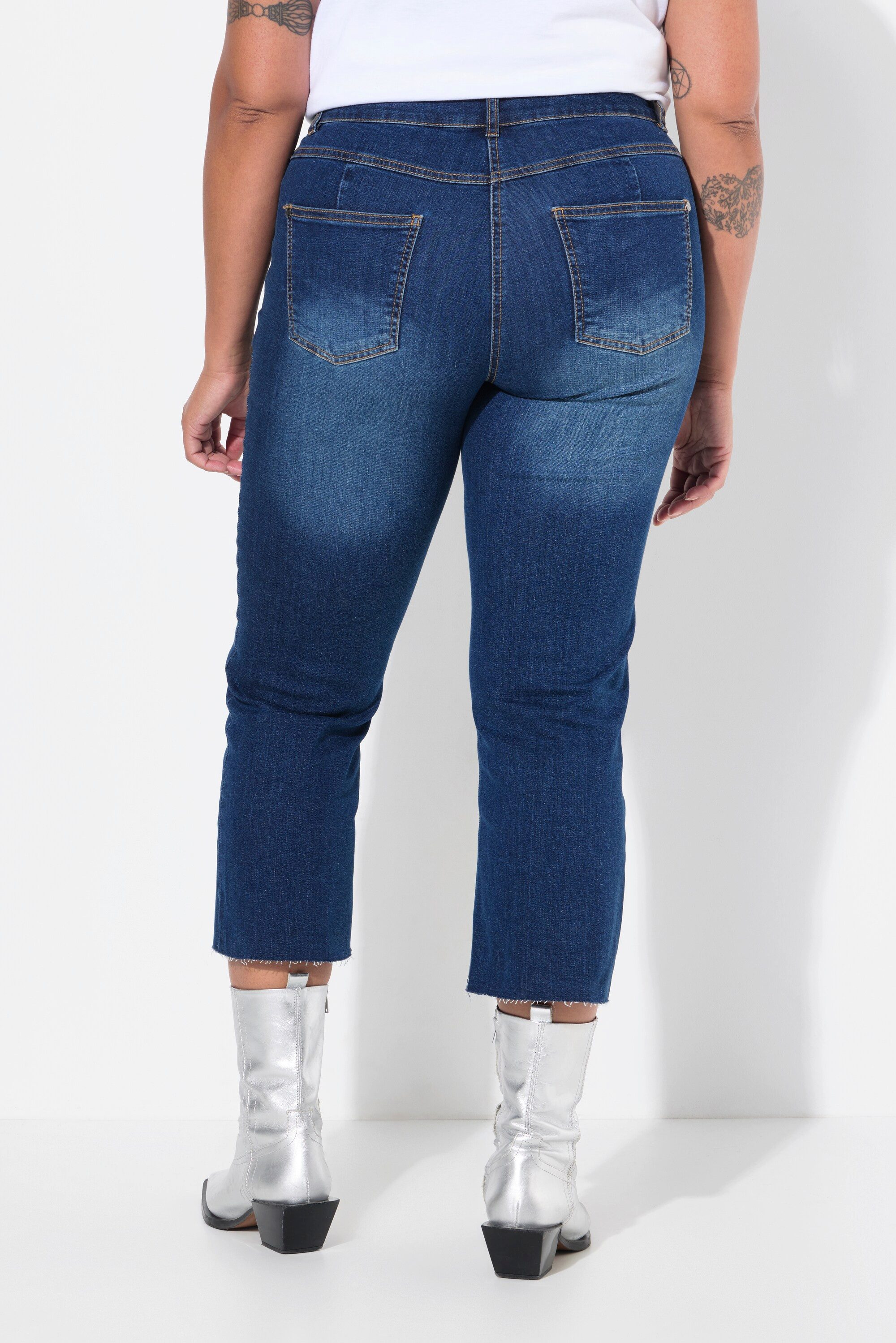 Angel of Style Regular-fit-Jeans 7/8-Jeans Claire Stretchkomfort geschnittener Saum Bestseller – Bild 3 von 3