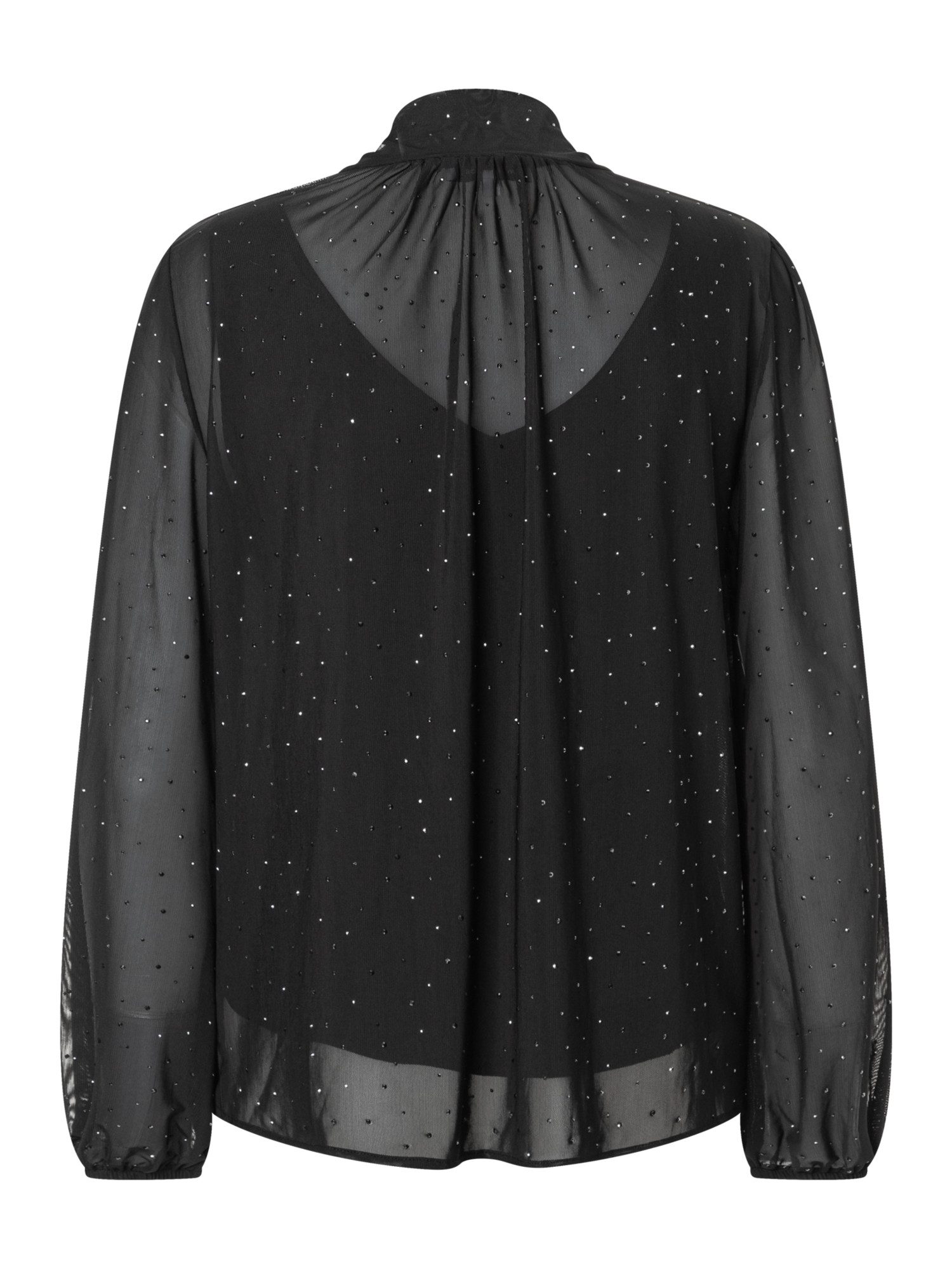 MORE&MORE Langarmbluse elegante Langarmbluse, Gitzersteine günstig online kaufen