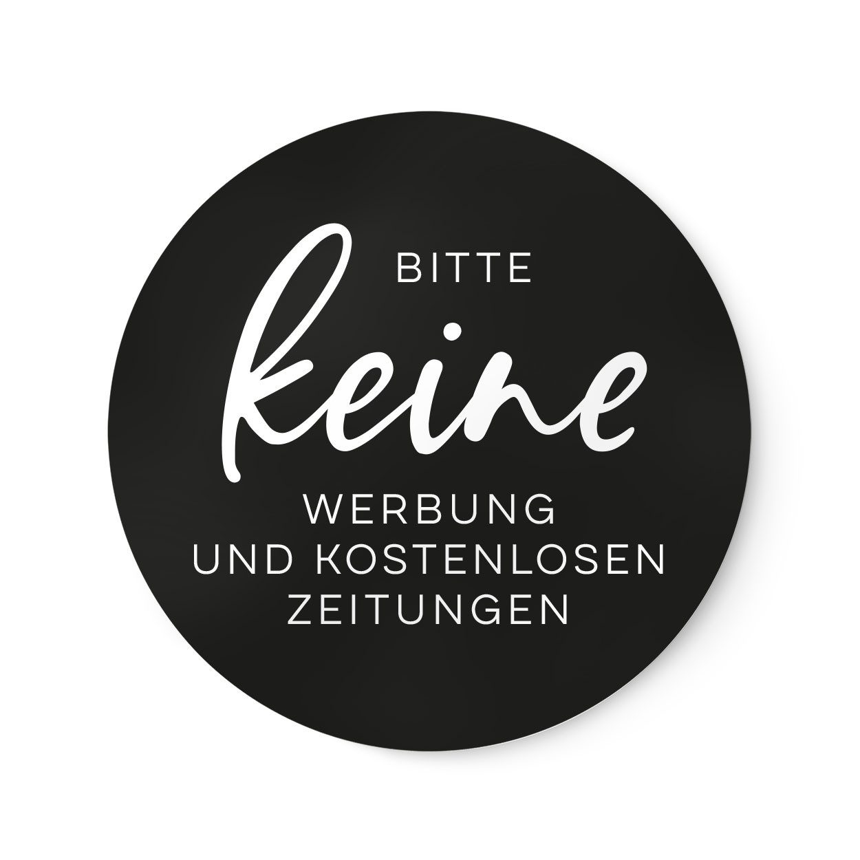 NORDEULE Aufkleber Keine Werbung & (keine) kostenlosen Zeitungen, (im 2er Set), Wetterfest und UV-beständig