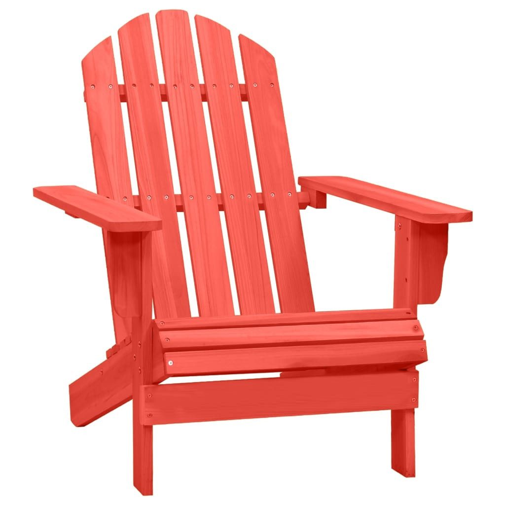 vidaXL Gartenstuhl Adirondack-Gartenstuhl Massivholz Tanne Rot günstig online kaufen