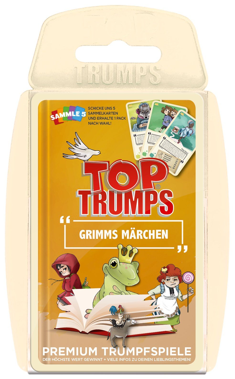 Winning Moves Spiel, Quartett Top Trumps Grimms Märchen