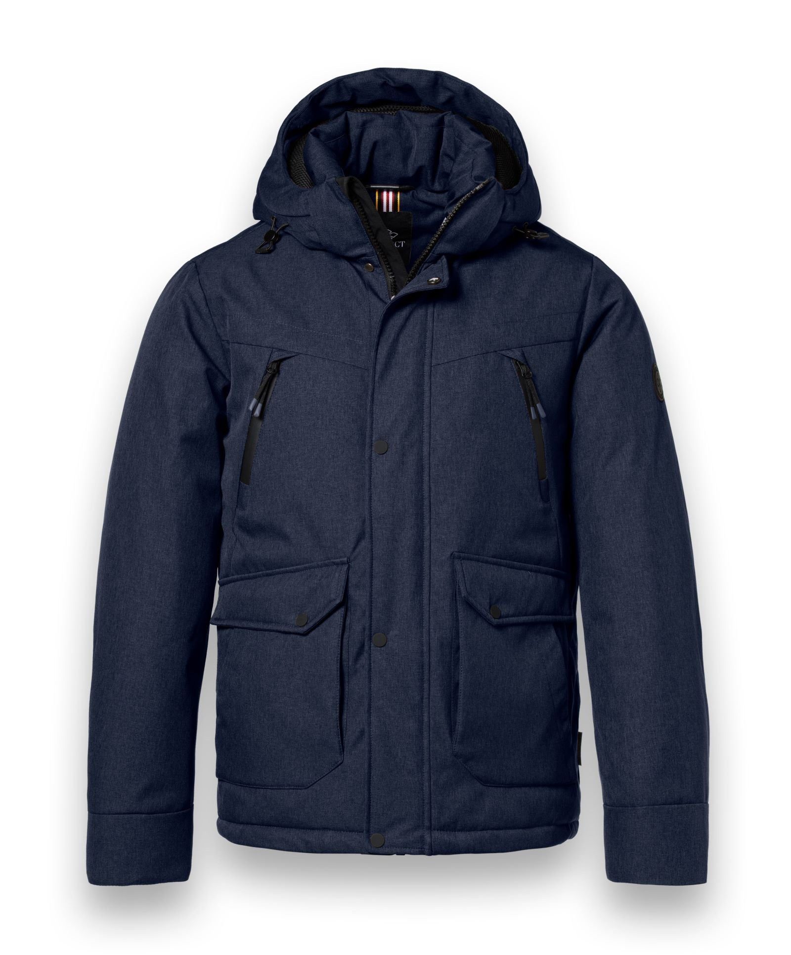 District Winterjacke Wasp mit Kapuze (winddicht, warm) navyblau Herren