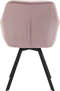SalesFever Armlehnstuhl (1 St), 360° Drehplatte unter der Sitzfläche