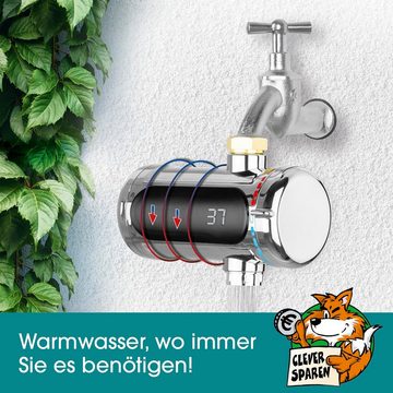 EASYmaxx Durchlauferhitzer Universal wasser- & energiesparend, LED Temperaturanzeige