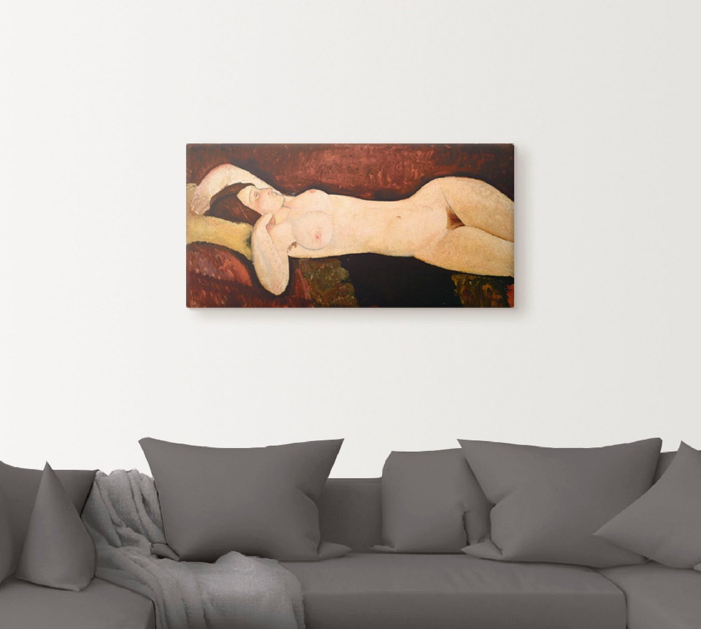 Artland Wandbild »Akt einer schlafenden Frau«, Frau (1 Stück), in vielen Größen & Produktarten -Leinwandbild, Poster, Wandaufkleber / Wandtattoo auch für Badezimmer geeignet-HomeTrends