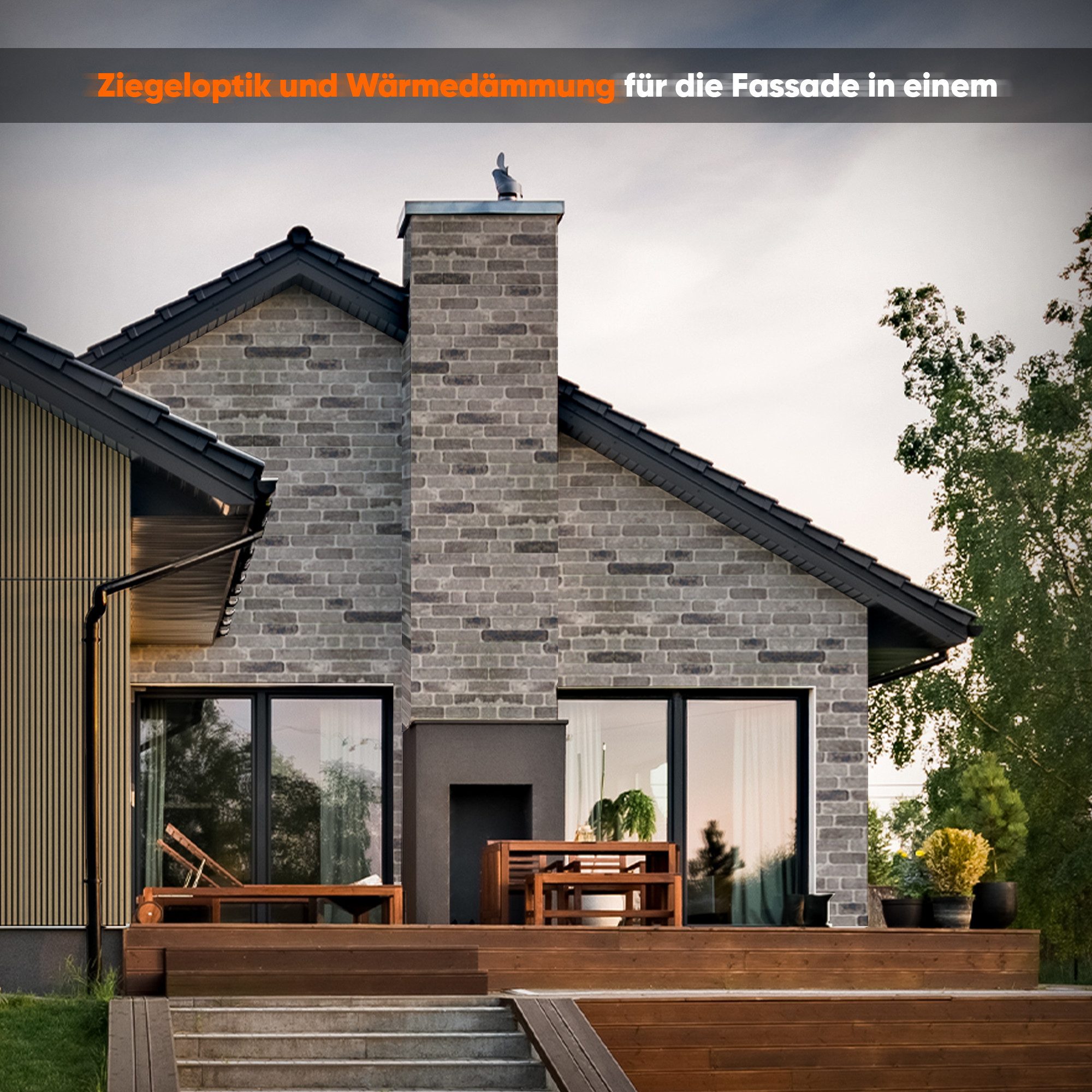 IZODEKOR 3D Wandpaneel EPS Styropor Wandverkleidung in Steinoptik – für Innen & Außen, BxL: 50x100 cm, 0,50 qm, (1er- oder 10er-Set, optional mit 4 Montageklebe – Bild 5 von 5