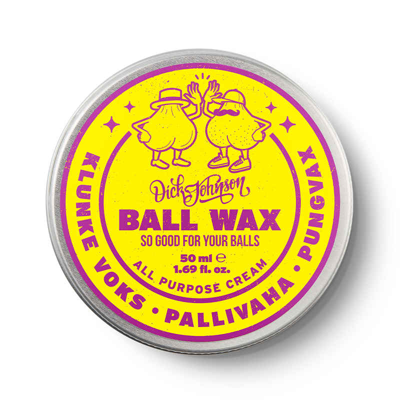 Dick Johnson Intimpflege Ball Wax - Hodenwachs, Weiche und gepflegte Haut - Verhindert Rasurbrand und Hautirritationen