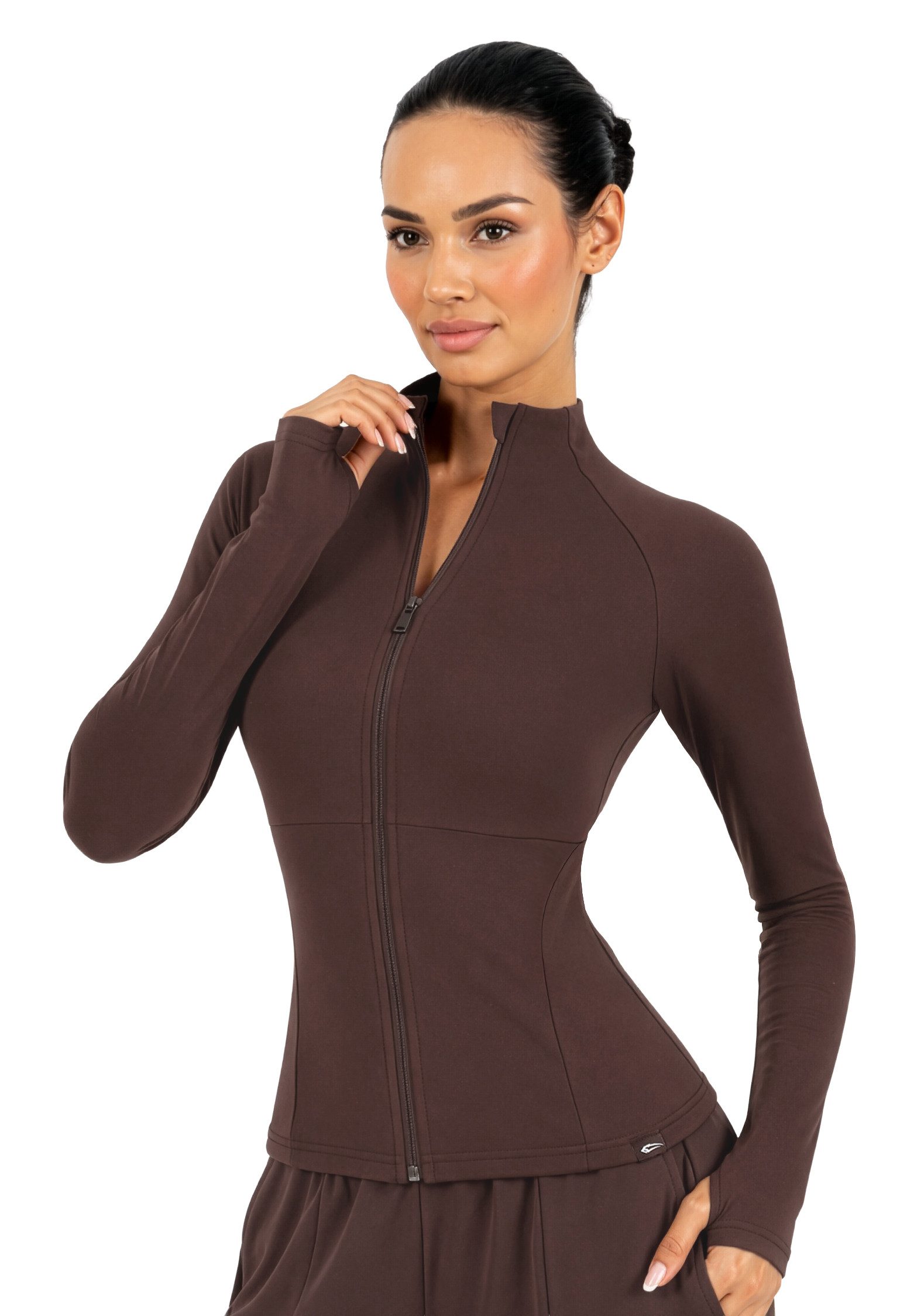Smilodox Trainingsjacke Nexa, Sportjacke Damen, Slim Fit Jacke für Gym, Freizeit & Yoga Figurbetont, Stehkragen, Elastisches Material, Front-Zipper, Sport