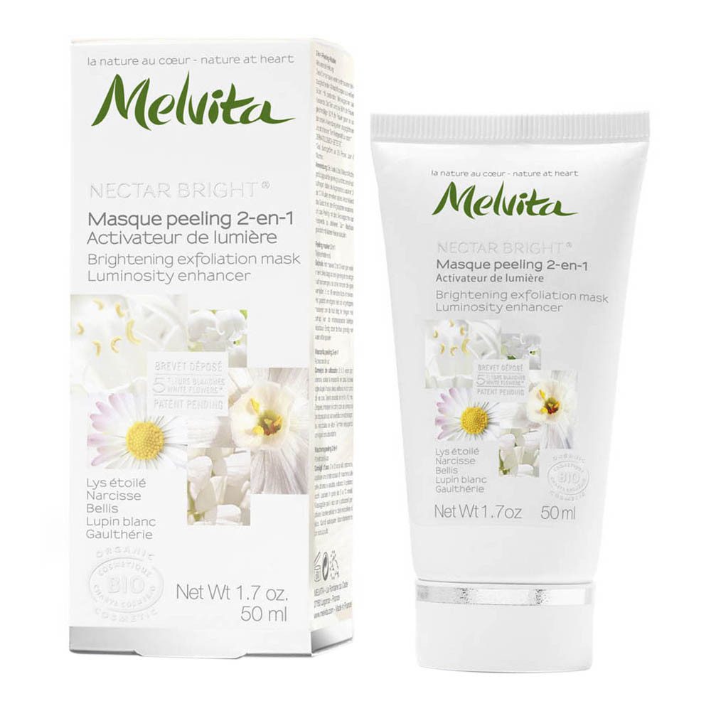 Melvita Gesichtspeeling Nectar Bright - Peeling Maske 50ml