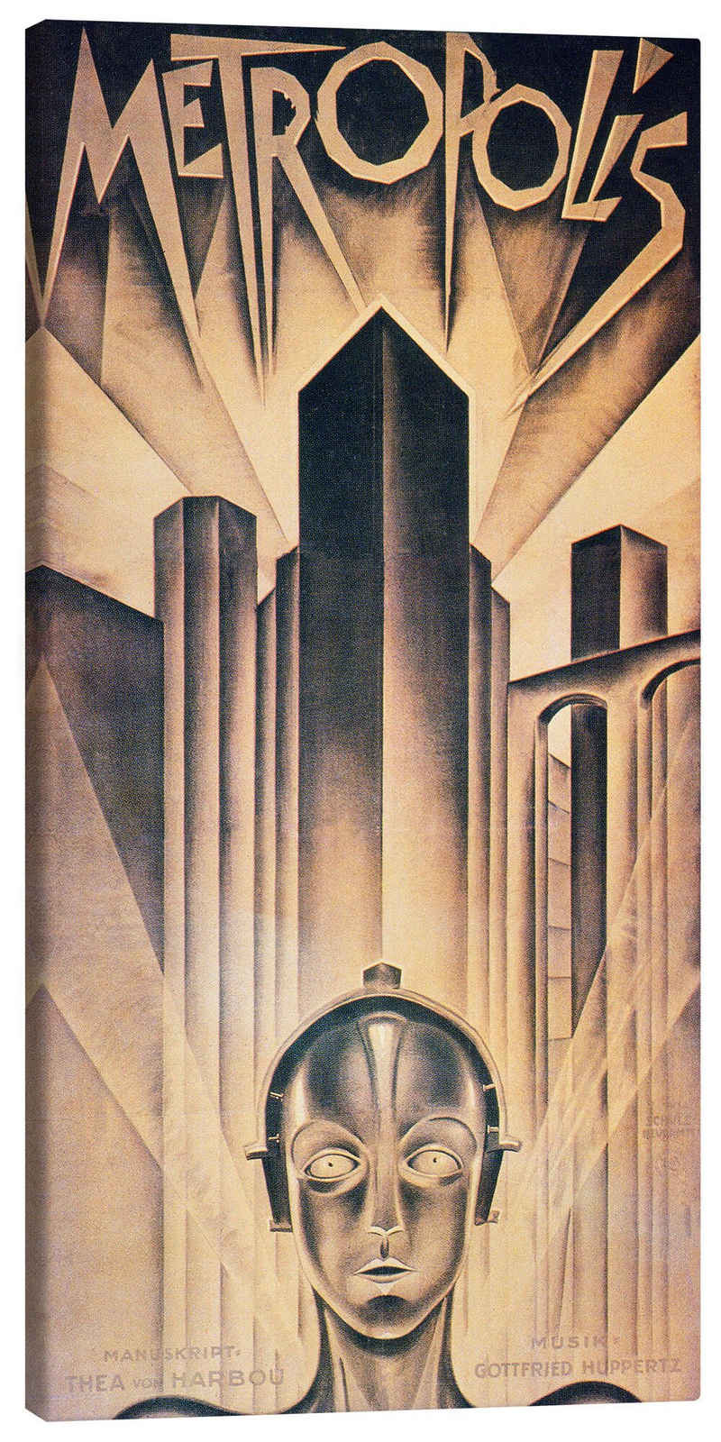 Posterlounge Leinwandbild Granger Collection, Metropolis, Vintage Illustration