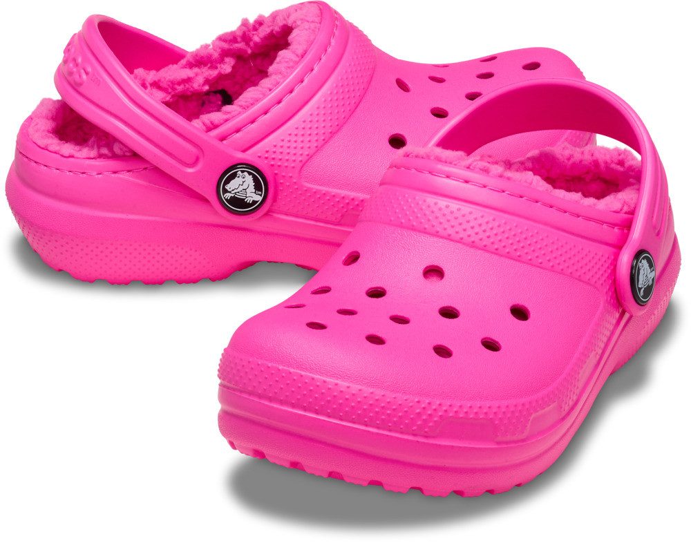 Crocs Kids Classic Lined Clog Clog Hausschuh, Pantoffel, Schlappen mit Warmfutter