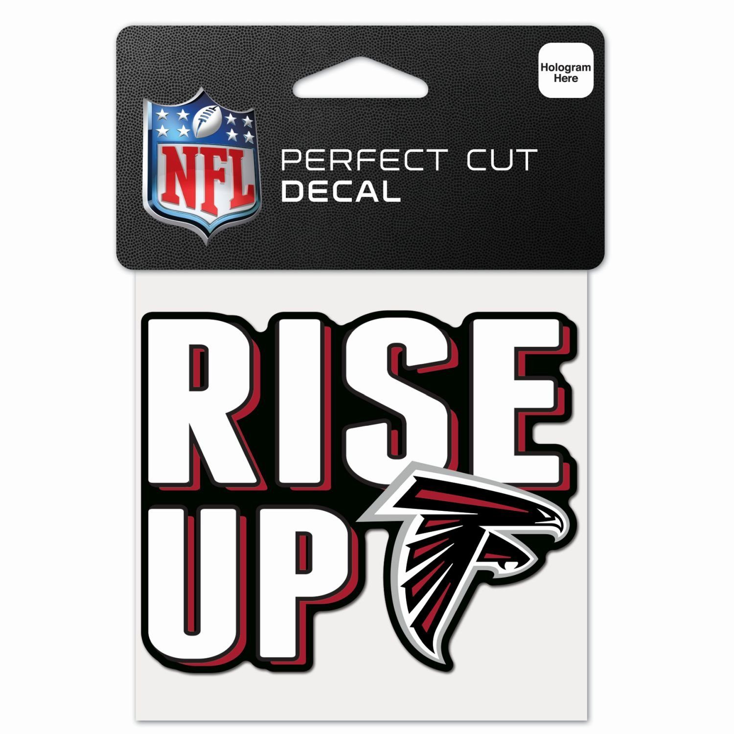 WinCraft Wanddekoobjekt Perfect Cut 10x10cm Aufkleber NFL Teams Slogan Atlanta Falcons