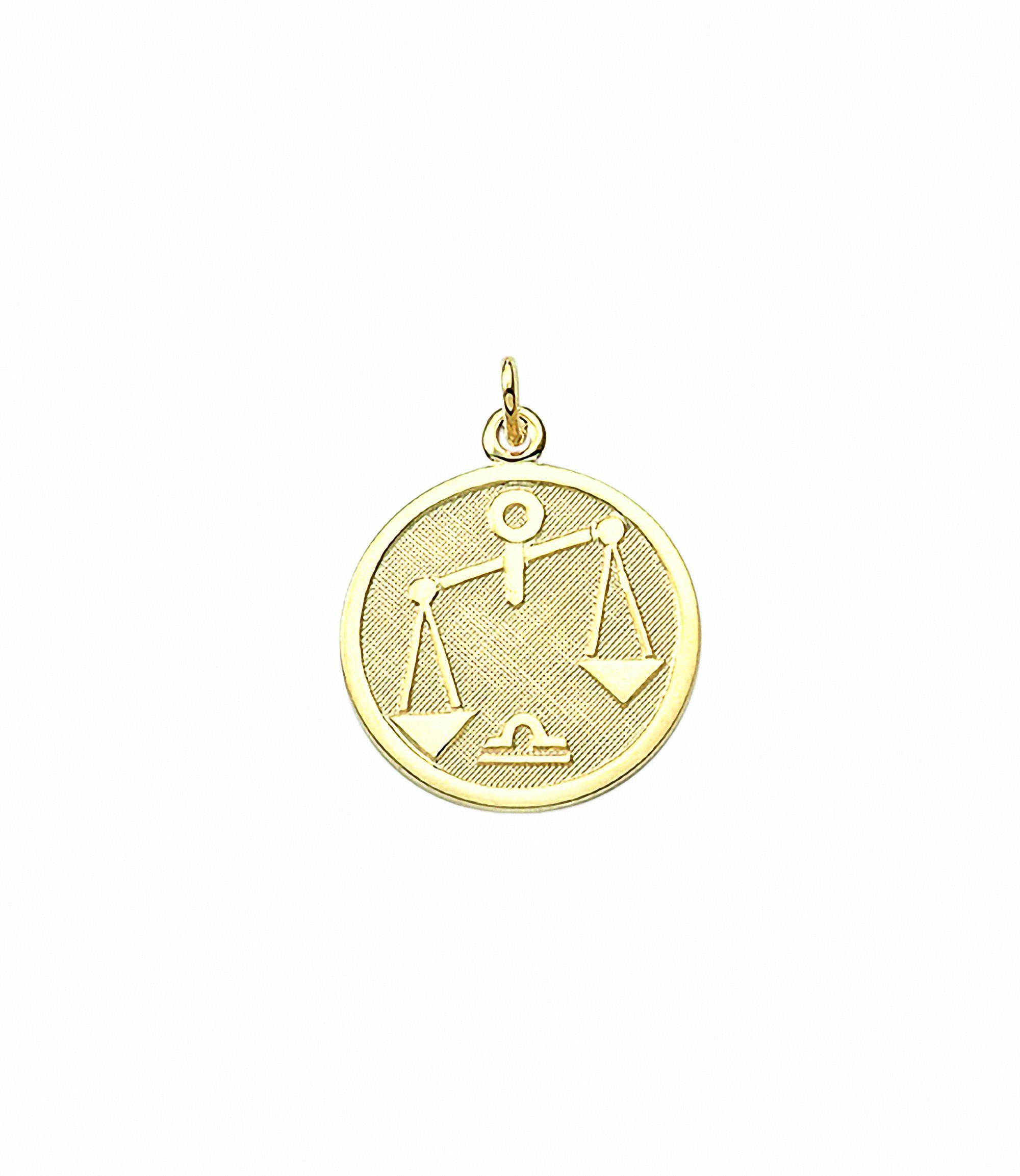 Anhänger Halskette Schmuckset Gold - mit mit Adelia´s Anhänger Set mm, Sternzeichen Ø 16 333 Kette Waage