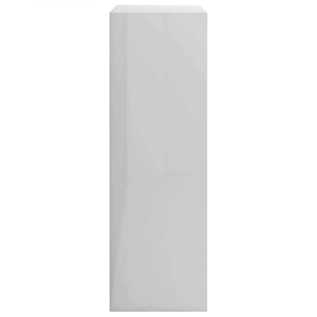 furnicato Bücherregal Hochglanz-Weiß 60x24x74,5 Holzwerkstoff cm