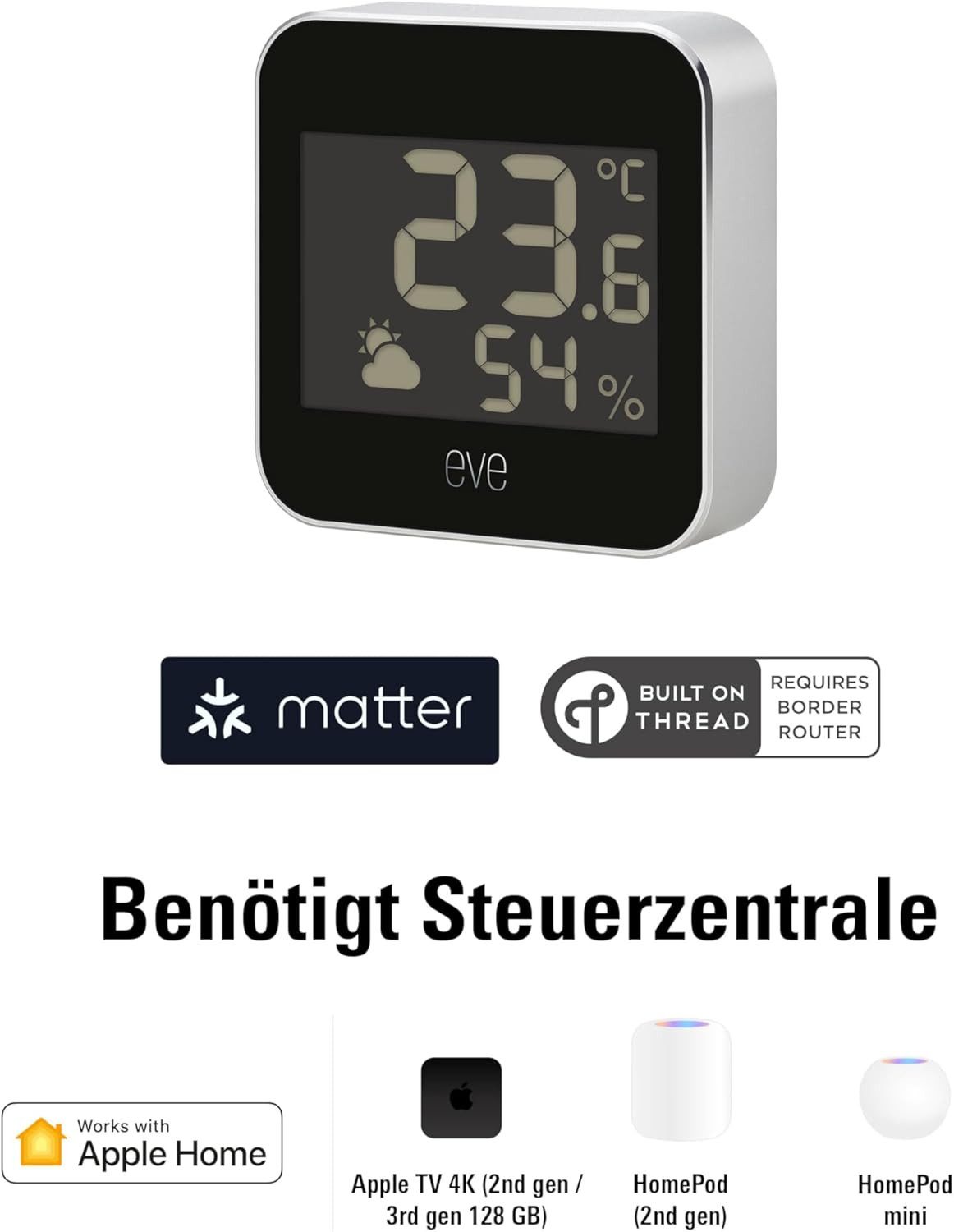 EVE Weather (Matter) Innenwetterstation – Bild 2 von 5