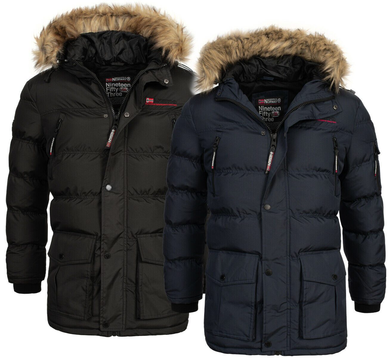 Geographical Norway Steppjacke Herren Winter Jacke Outdoor Parka Steppjacke Warm – Bild 5 von 5