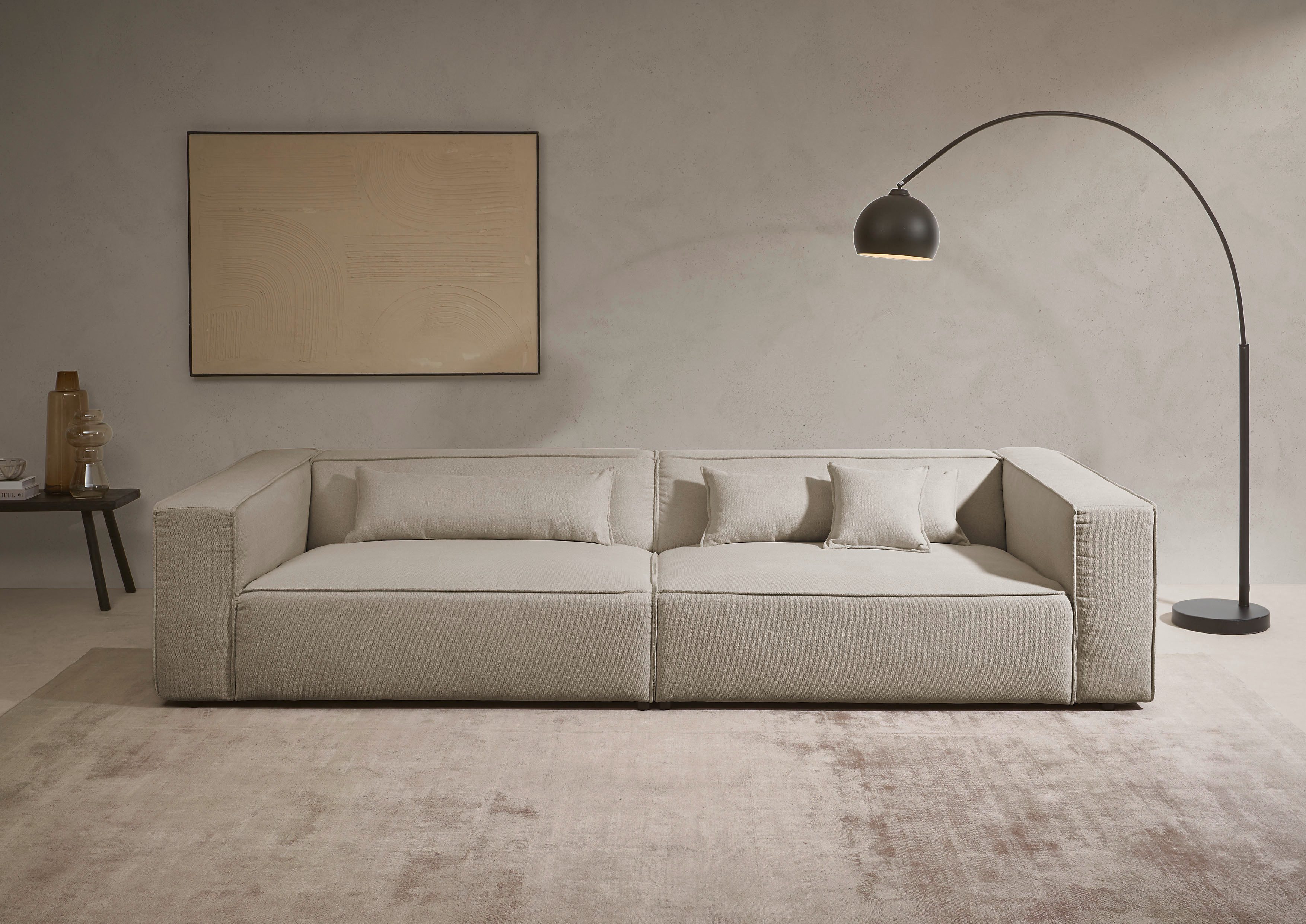 LeGer Home by Lena Gercke 3-Sitzer PIARA XXL, Sofa mit Kedernaht in Cord, L günstig online kaufen