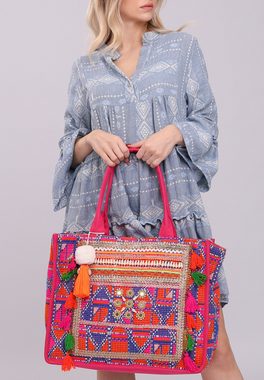 YC Fashion & Style Strandtasche Hippie-Boho-Tote Bags Handtasche – Ihr Farbakzent für jeden Tag, mit geräumigen Hauptfach