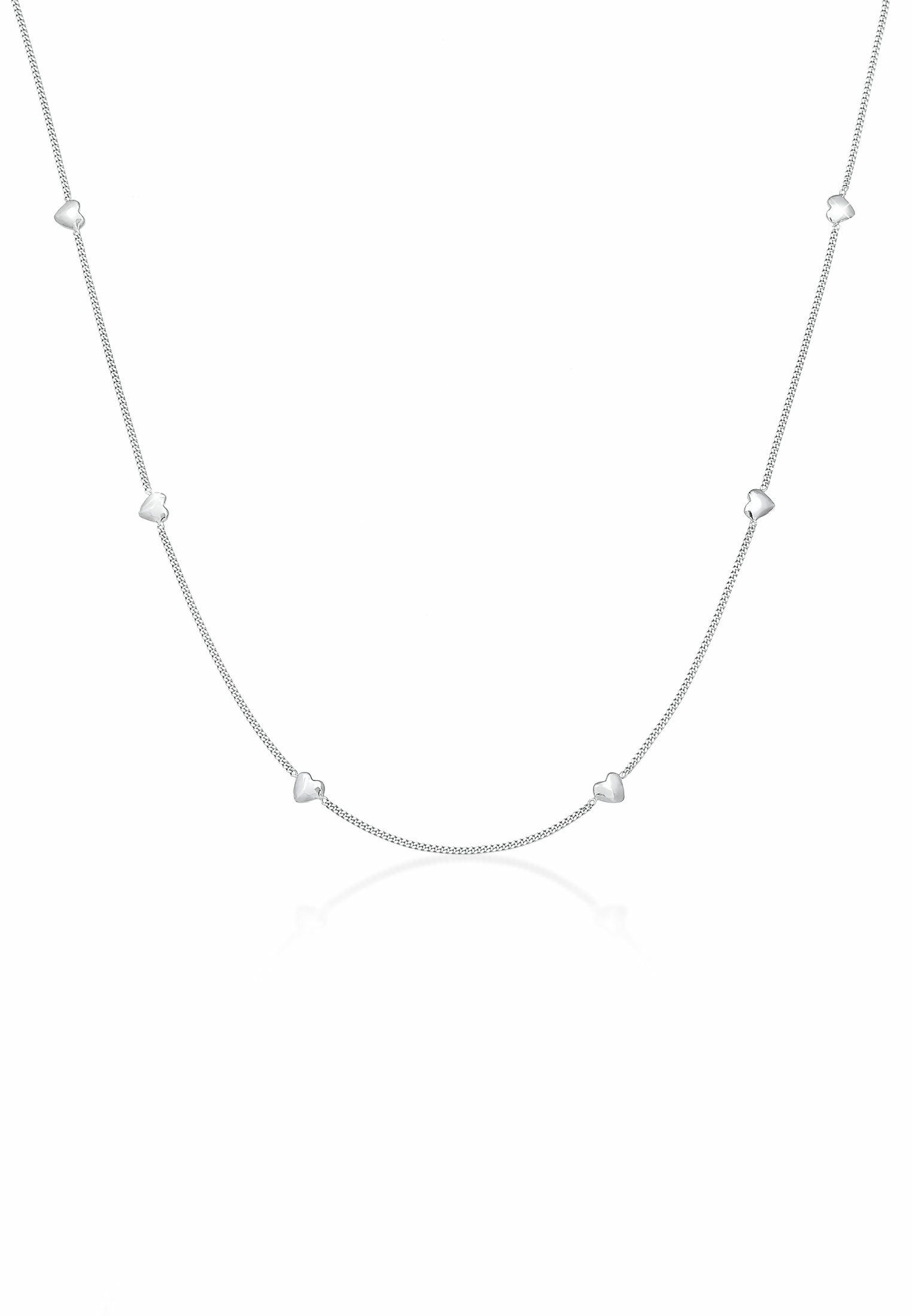 Elli Kette mit Anhänger Herz Liebe Love Herzkette 925 Silber, Herz