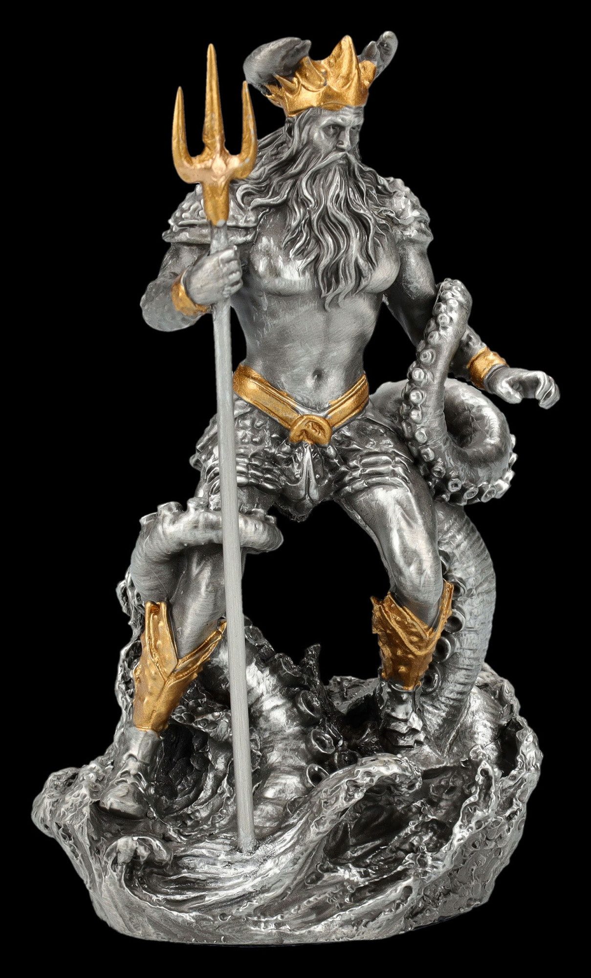 Figuren Shop GmbH Dekofigur Zinnfigur - Oceanus Okeanos - Veronese Dekofigur Mythologie Dekoration