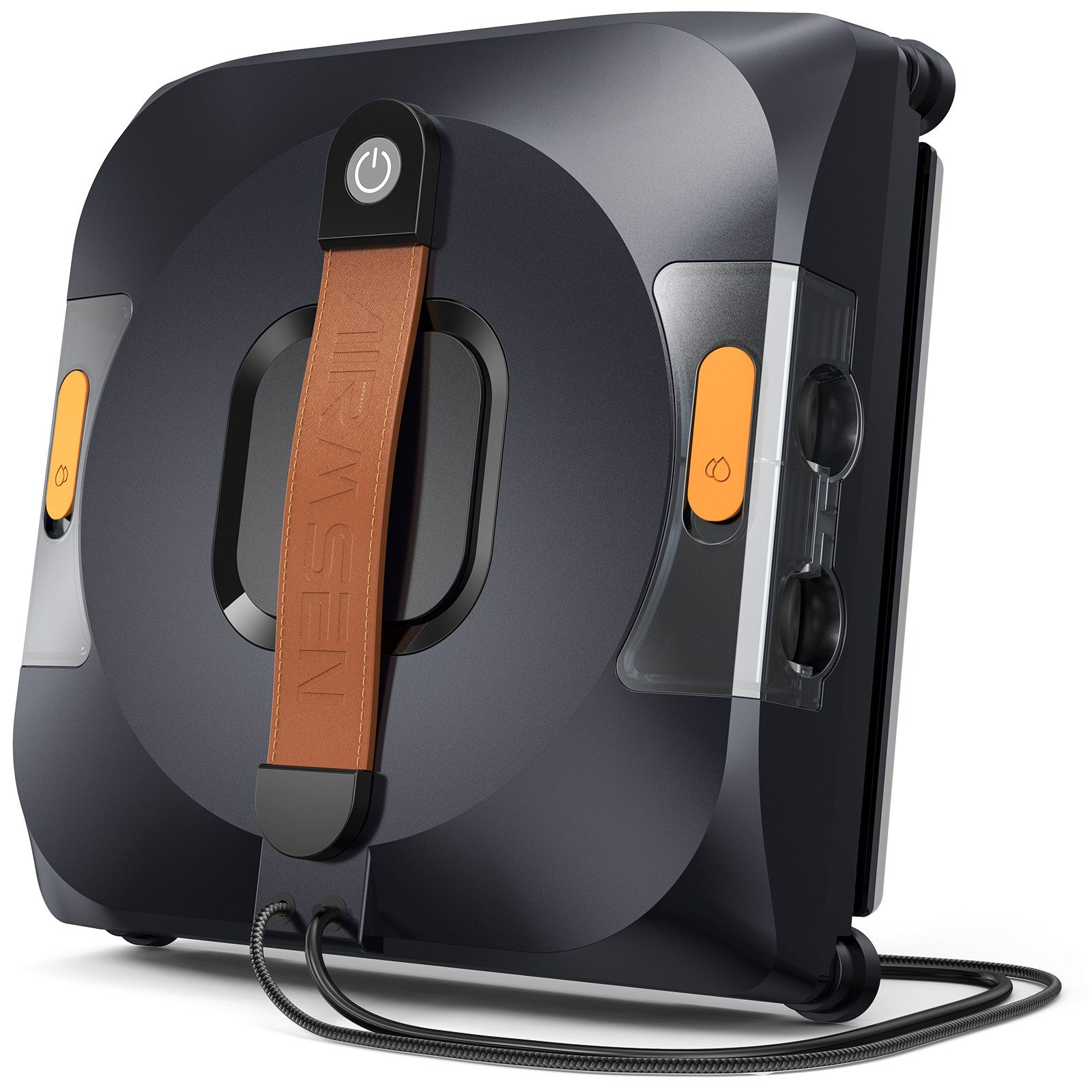 Airmsen Fensterputzroboter Intelligente Navigation, Fensterreiniger Elektrisch,4 Reinigungsmodi, 4 Sprühdüsen,6000 Pa Saugkraft,mit patentierter Floating-Technologie