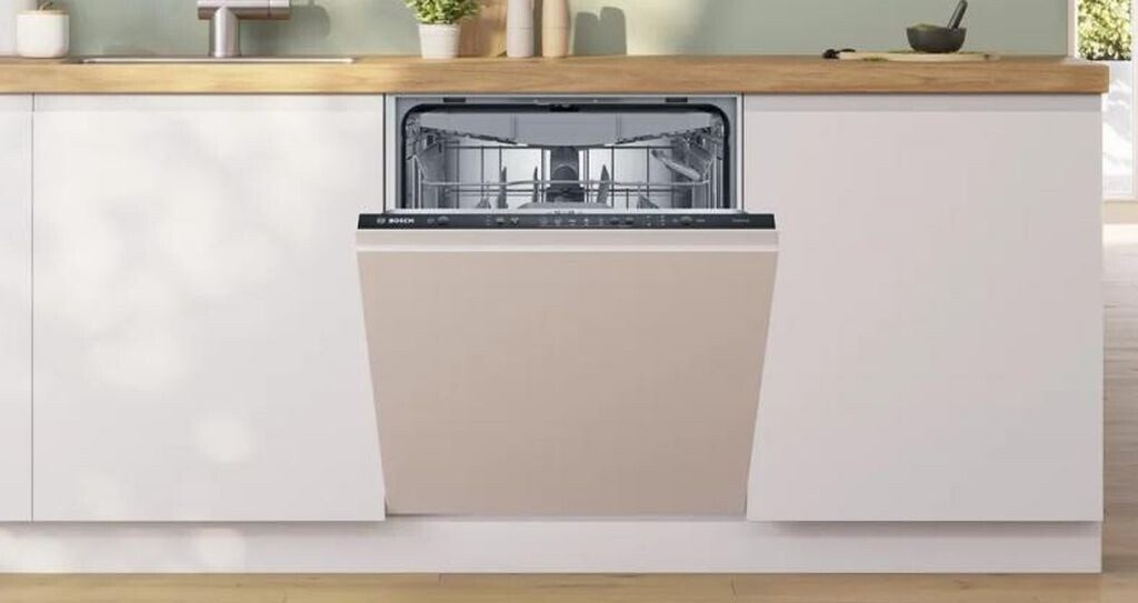 BOSCH Backofen-Set Bosch Induktion Herdset Autark + Gratis Spülmaschine Vollintegriert, mit 1-fach-Teleskopauszug