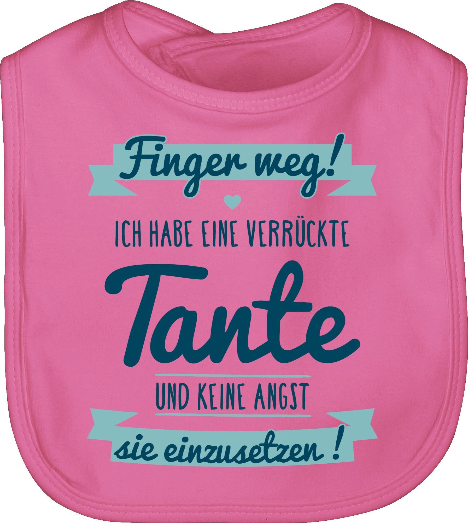 Shirtracer Lätzchen »Ich habe eine verrückte Tante grau/Schwarz