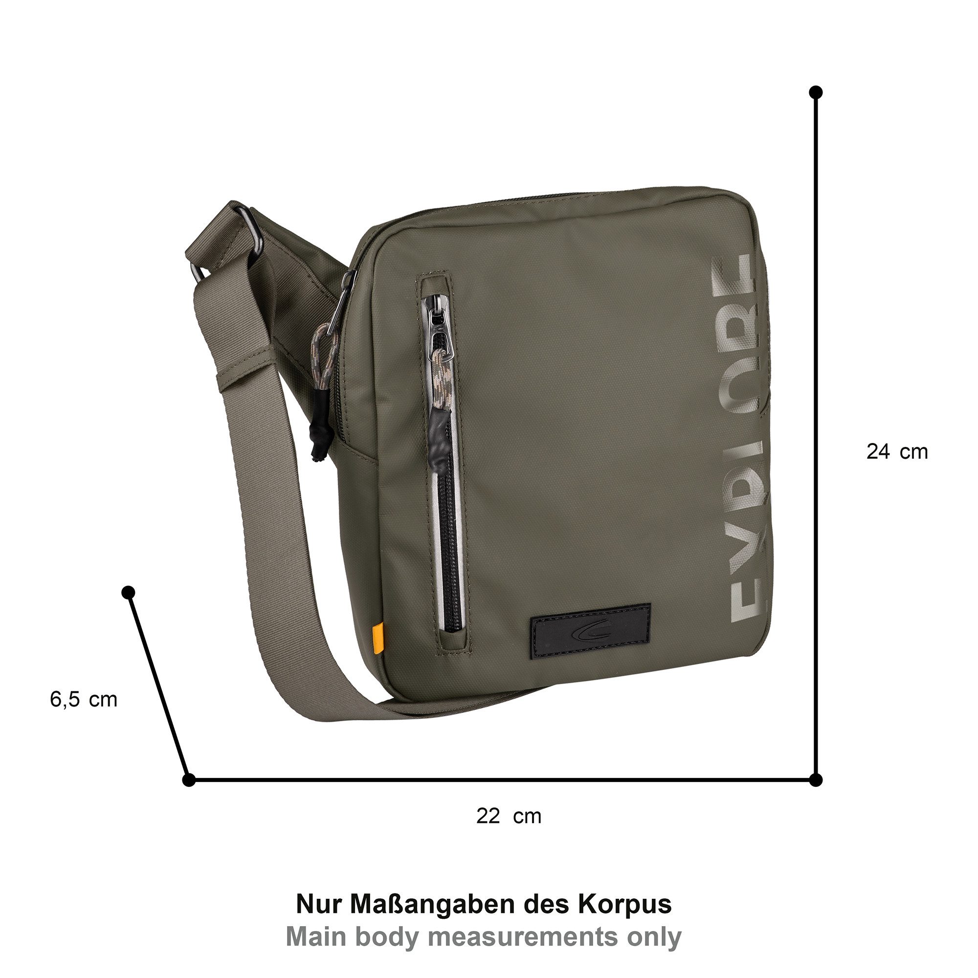 camel active Umhängetasche Explore, wasserabweisendes recyceltes Nylon und günstig online kaufen