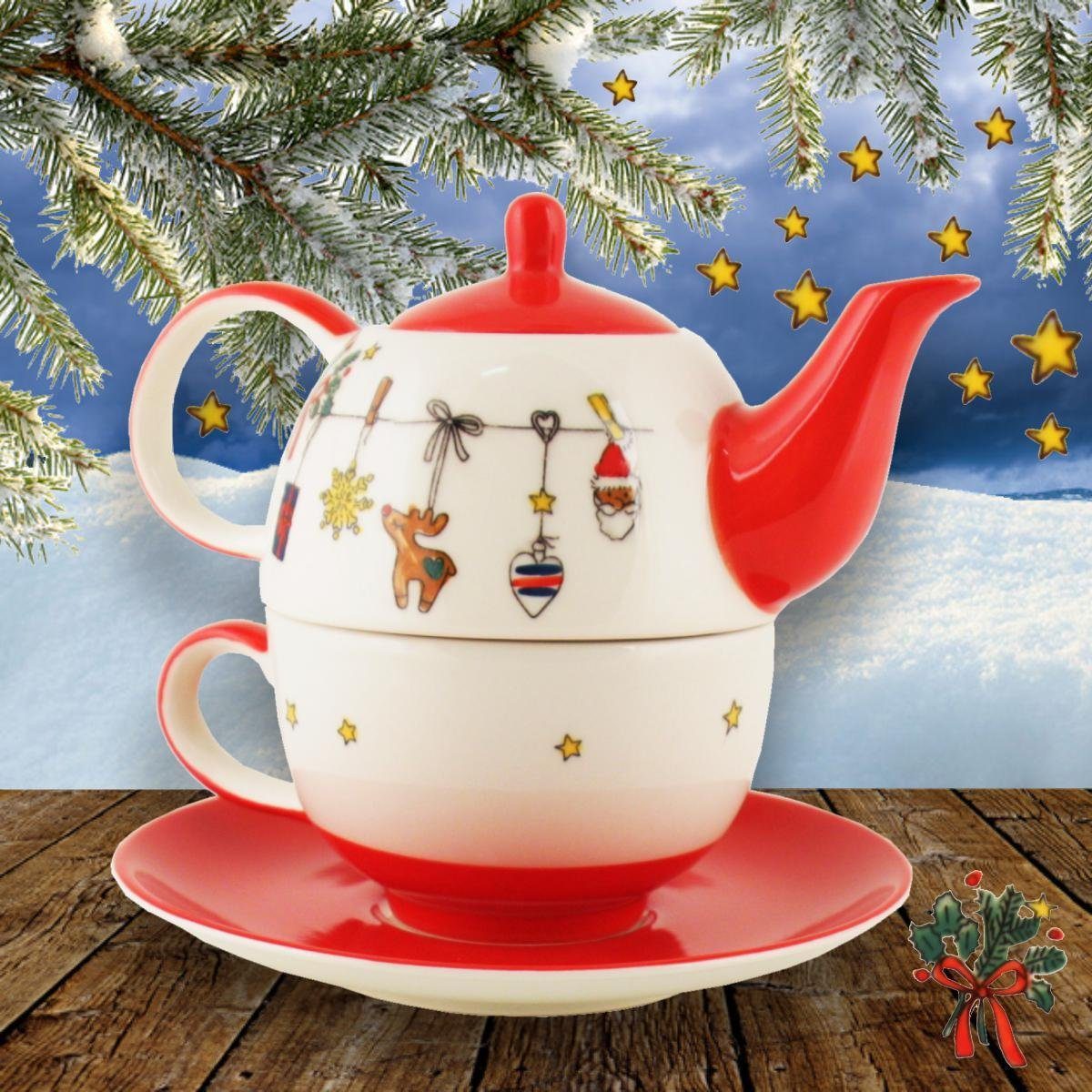 sehr, Mila (Set) Keramik l, 0.4 Es One 440s-Exklusiv Mila Tea Tee-Set Teekanne for Weihnachtet
