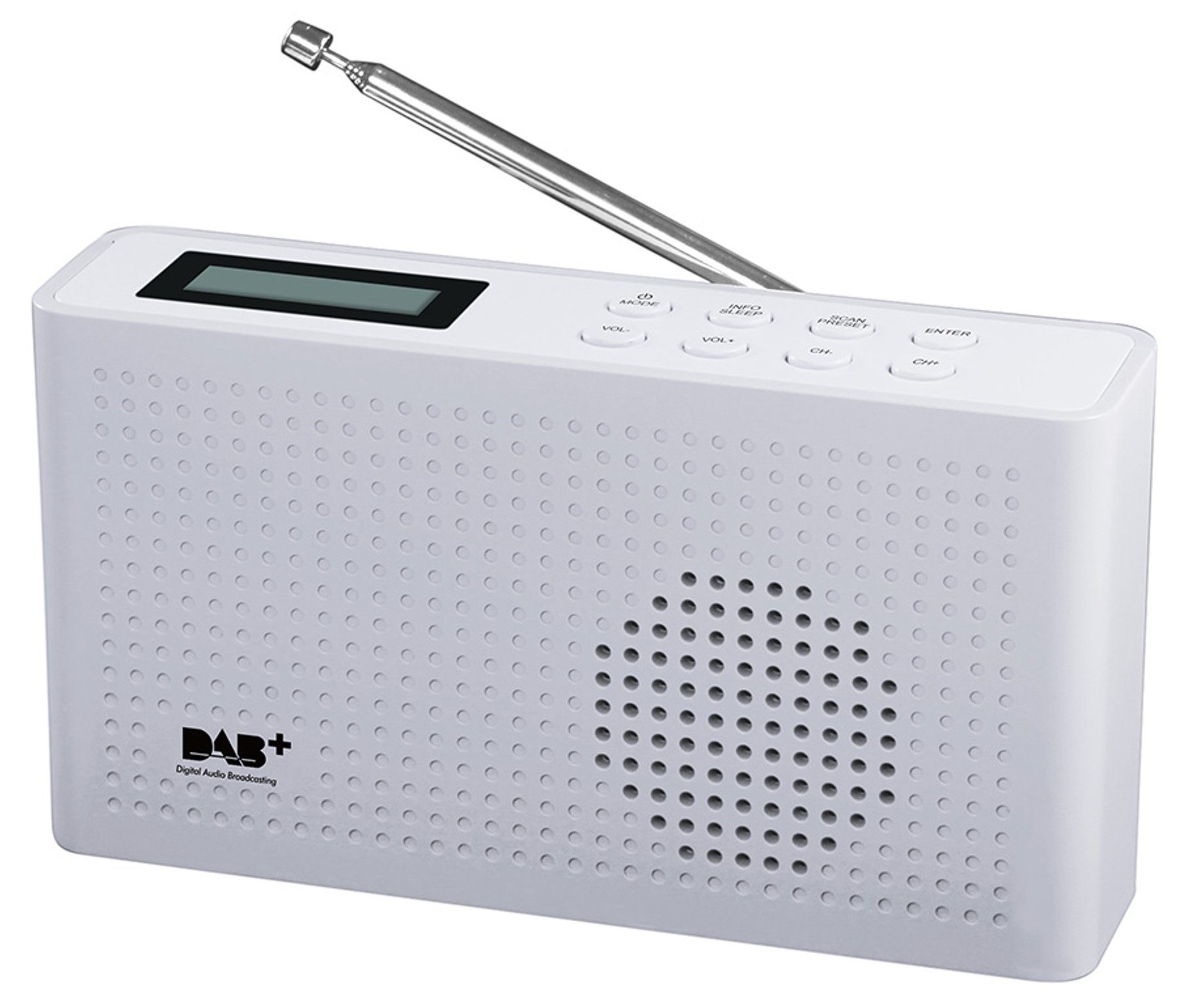 Reflexion TRA26DAB Digitalradio (DAB) (Digitalradio (DAB), 16 W, FM-DAB/DAB+ Tuner, 20 Senderspeicher, Fühlbare Tasten) weiß