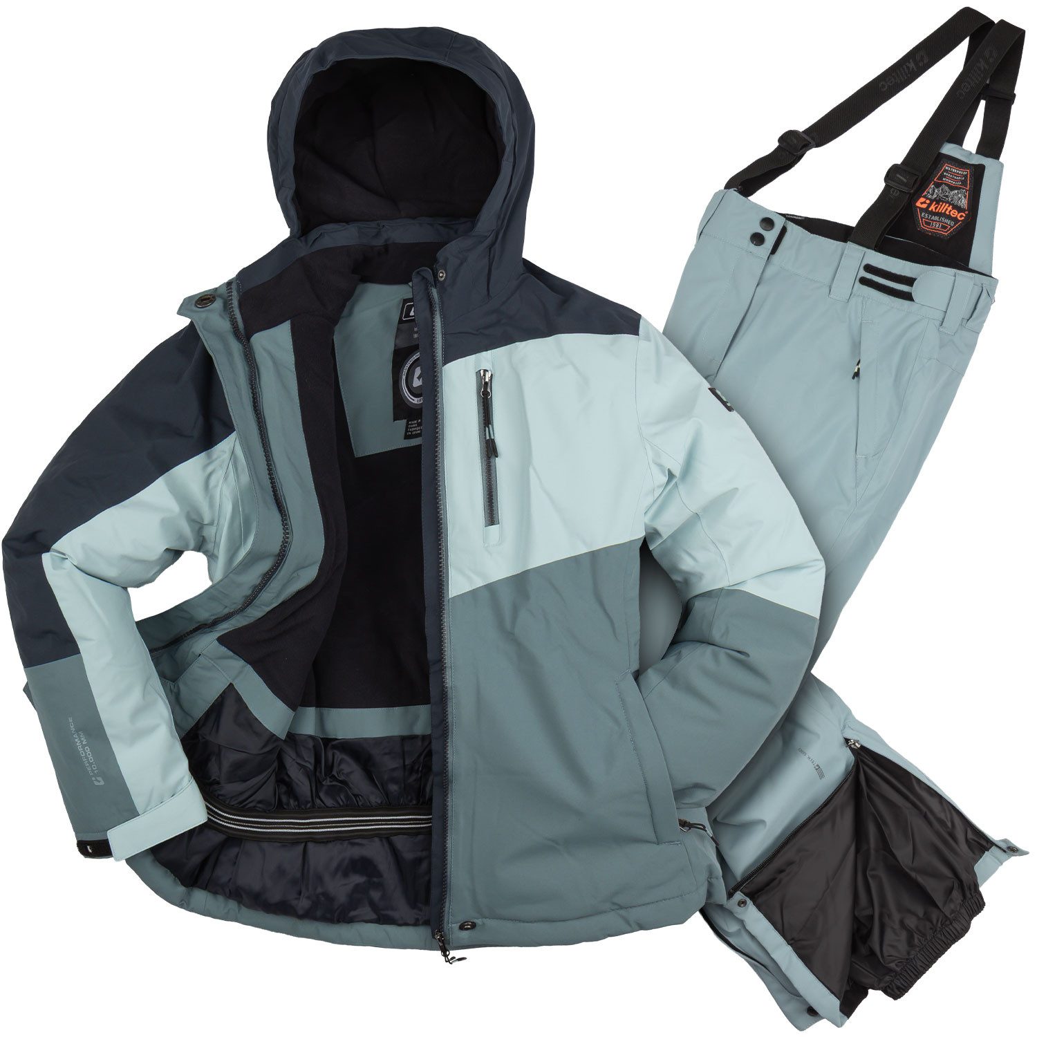 Killtec Skianzug Mädchen Skijacke + Skihose, atmungsaktiv - wasserdicht - mit Schneefang