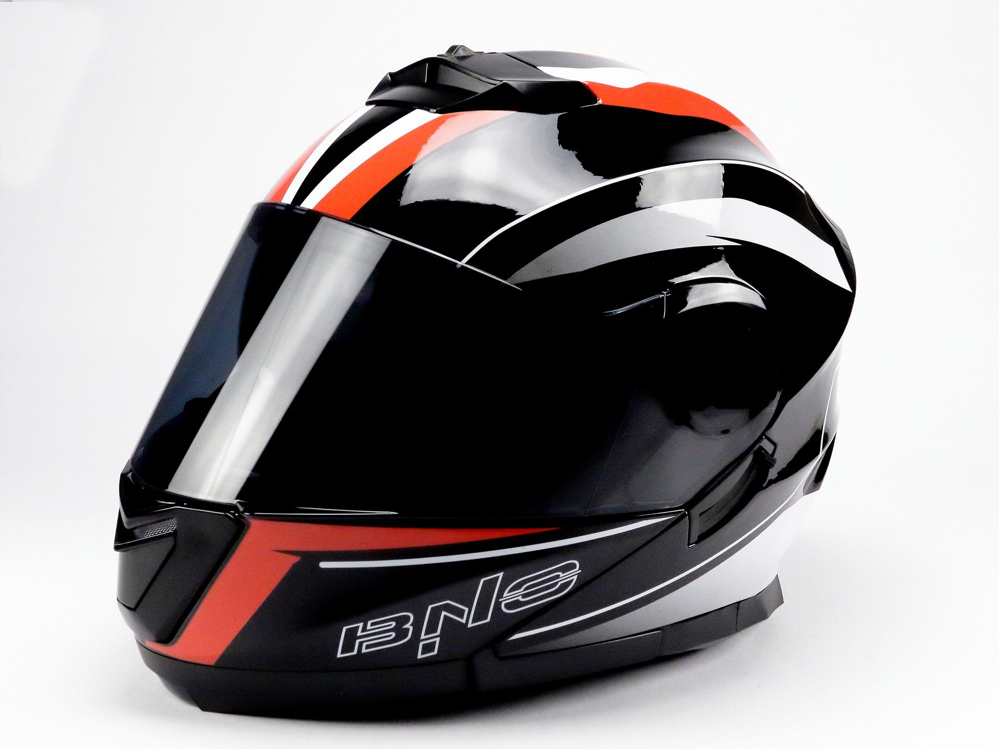 BNO Motorradhelm BNO Flip-Up 2 Integralhelm. Klapphelm mit integrierter Sonnebrille, sehr leicht, Klapphelm, mit Sonnenbrille, Flip-Up Helm, ECE-Prüfung