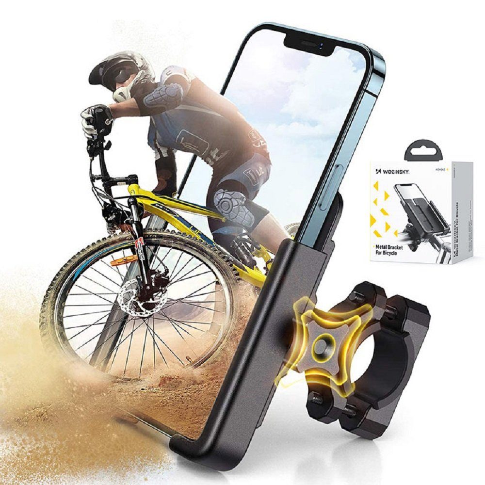 Wozinsky Smartphone-Halterung Handyhalter Fahrrad Handyhalter Lenkerhalterung Universal 360 ° – Bild 3 von 5
