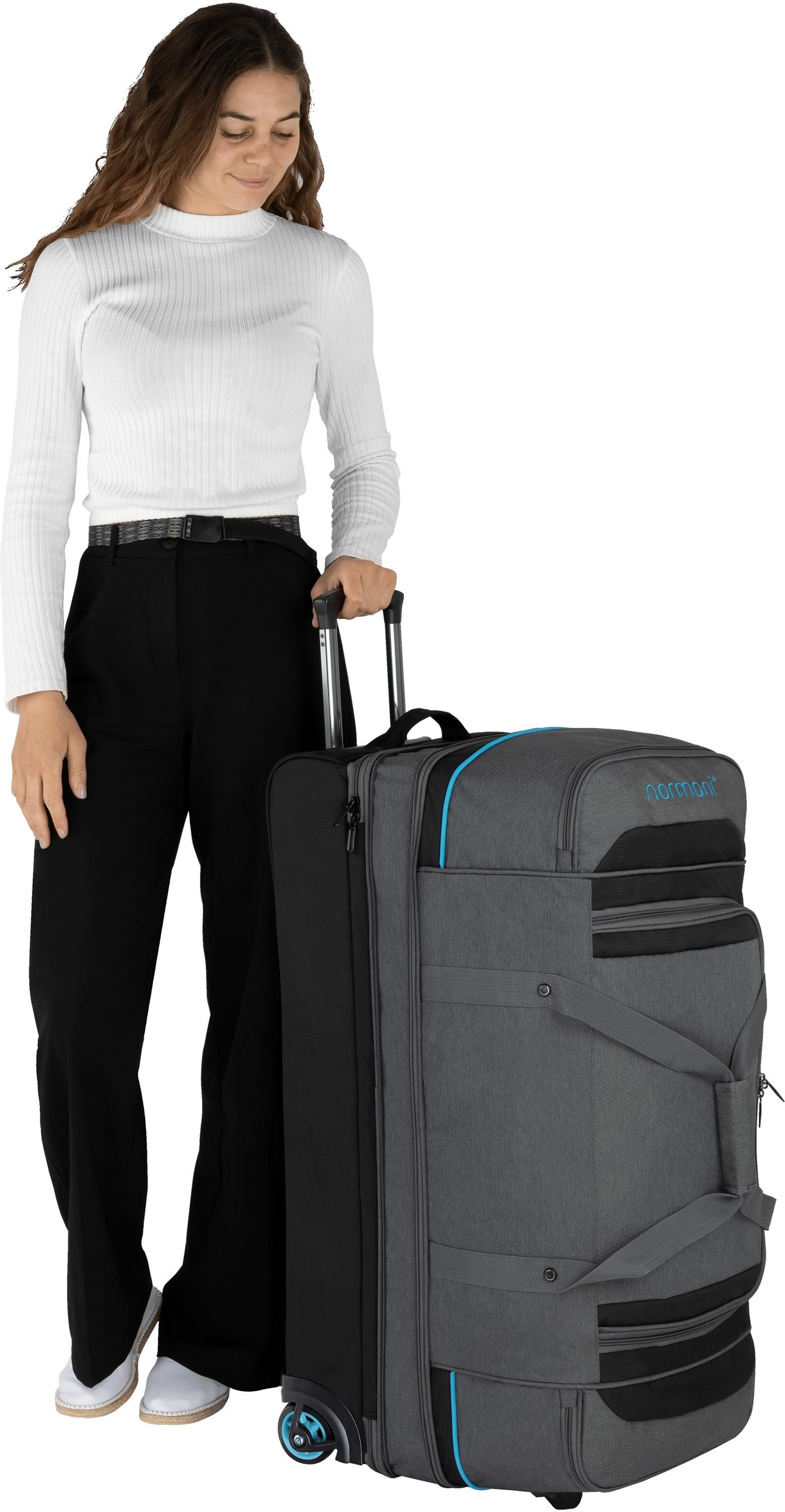 normani Reisetasche Reisetrolley 120-150 L Gigaro, Reisetasche erweiterbar von 120 auf 150 Liter