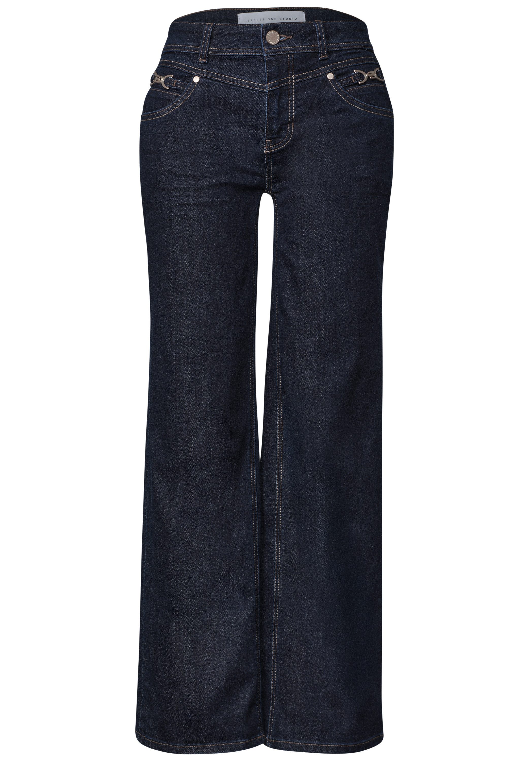 STREET ONE STUDIO Loose-fit-Jeans mit Wide Legs – Bild 5 von 5