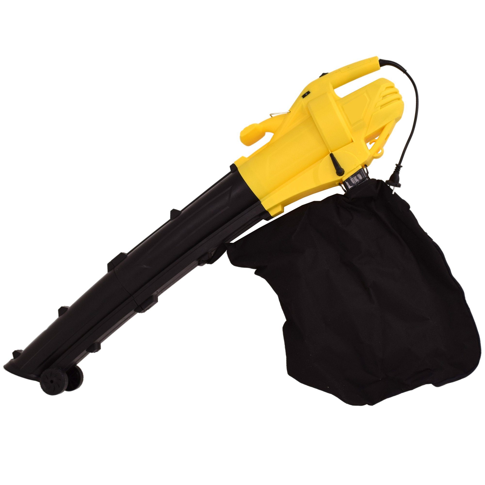 Syntrox Germany Elektro-Laubsauger Laubsauger Hamal Laubbläser & Häcksler mit Fangsack 3 in 1 Compact