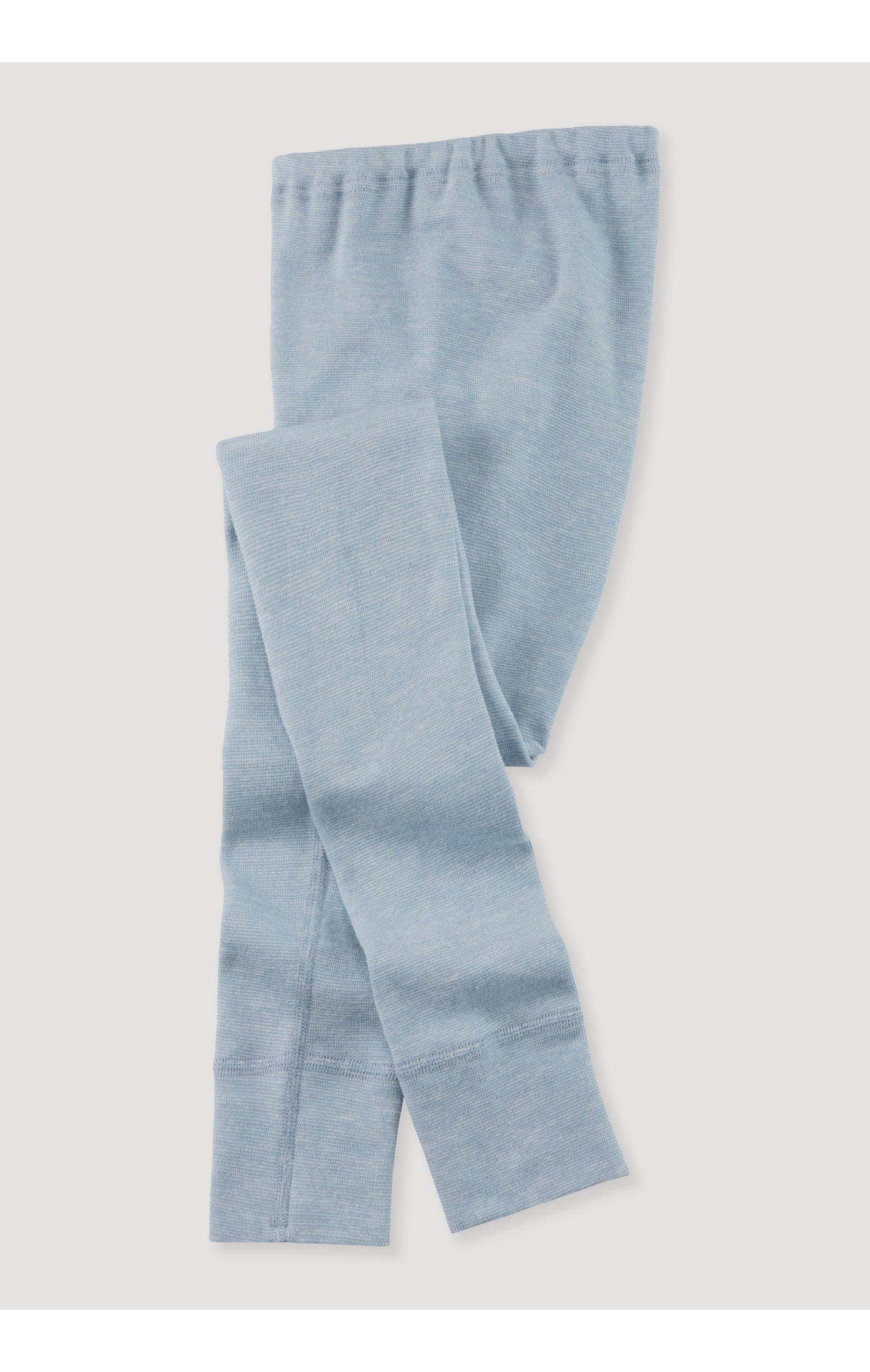 Hessnatur Panty aus Bio-Baumwolle mit Bio-Schurwolle und Seide (1-St., kein Set) helles jeansblau
