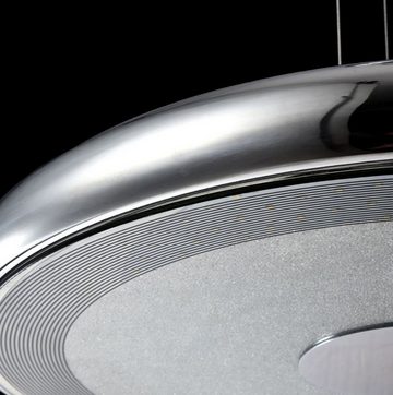 Casa Padrino Hängeleuchte Luxus Hängeleuchte Silber - Designer LED Lampe