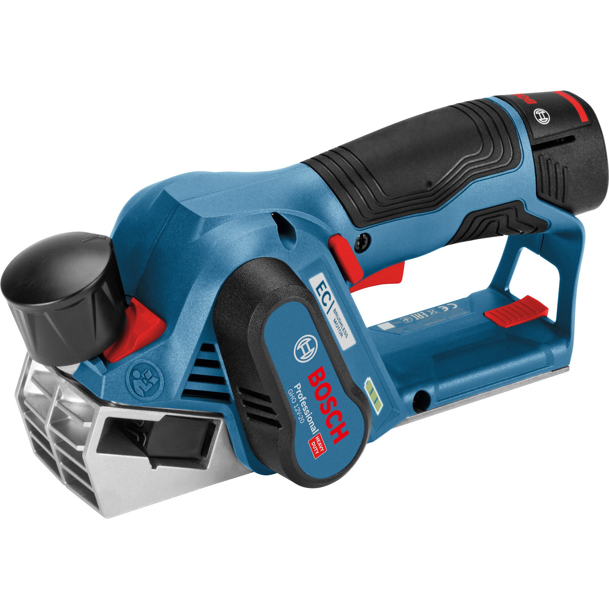 Bosch Professional Akku-Elektrohobel Bosch Professional Akku-Hobel GHO 12V-20, (2x Li-Ionen Akku 3,0Ah)