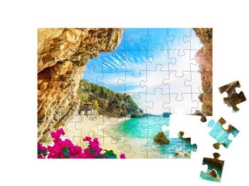 puzzleYOU Puzzle Meer und Strand von Korfu, Griechenland, 48 Puzzleteile, puzzleYOU-Kollektionen Korfu