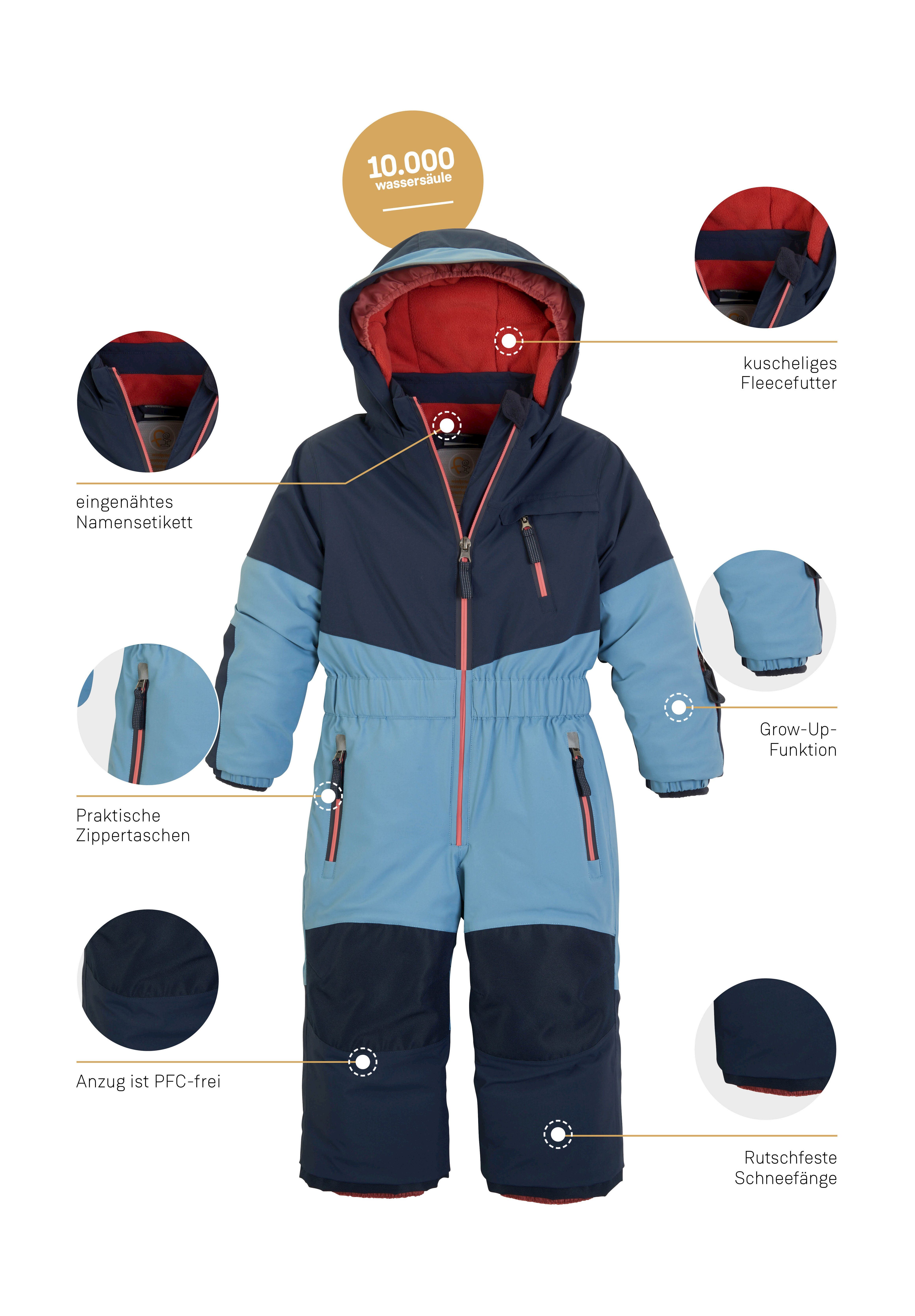 first instinct by killtec Skianzug FISW 32 MNS ONPC, Skioverall: wasserdicht, atmungsaktiv, reflektierend, verlängerbar