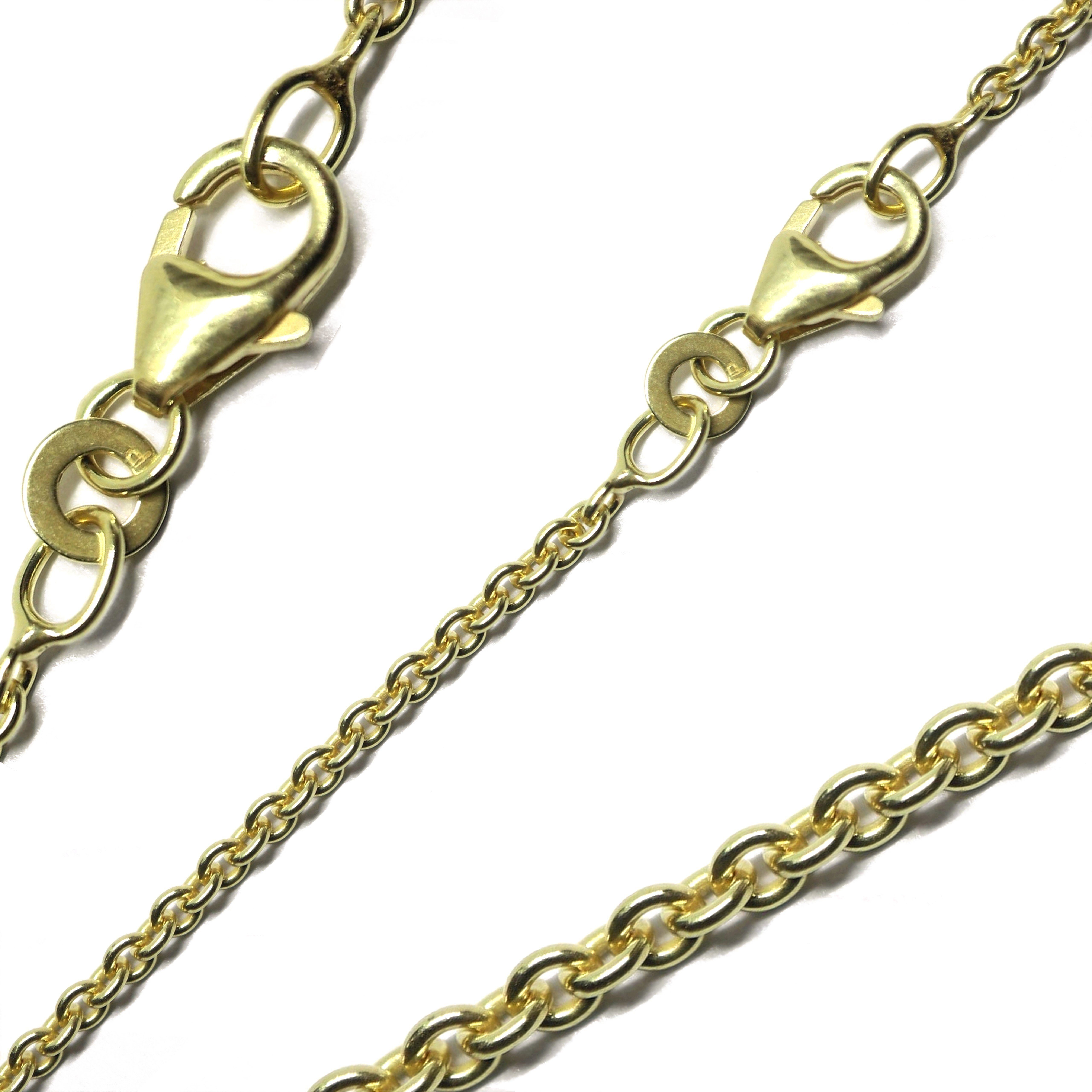 G & J Made 2,00mm rund 42-60cm hochwertige edle Collier Gold Halskette, Germany 333 Ankerkette in 8K