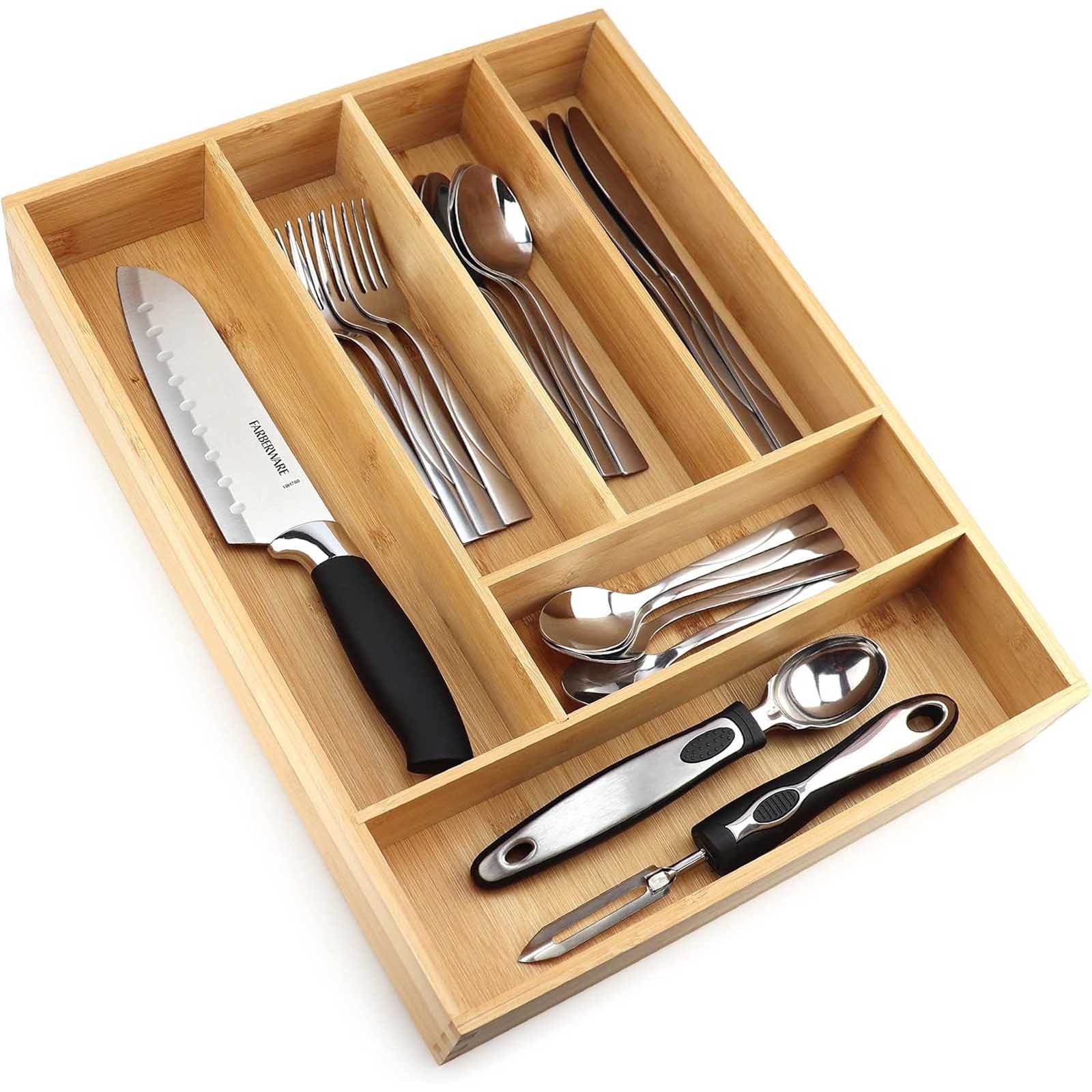 Pristine Bamboo Besteckkasten Universal Schubladeneinsatz Besteck günstig online kaufen